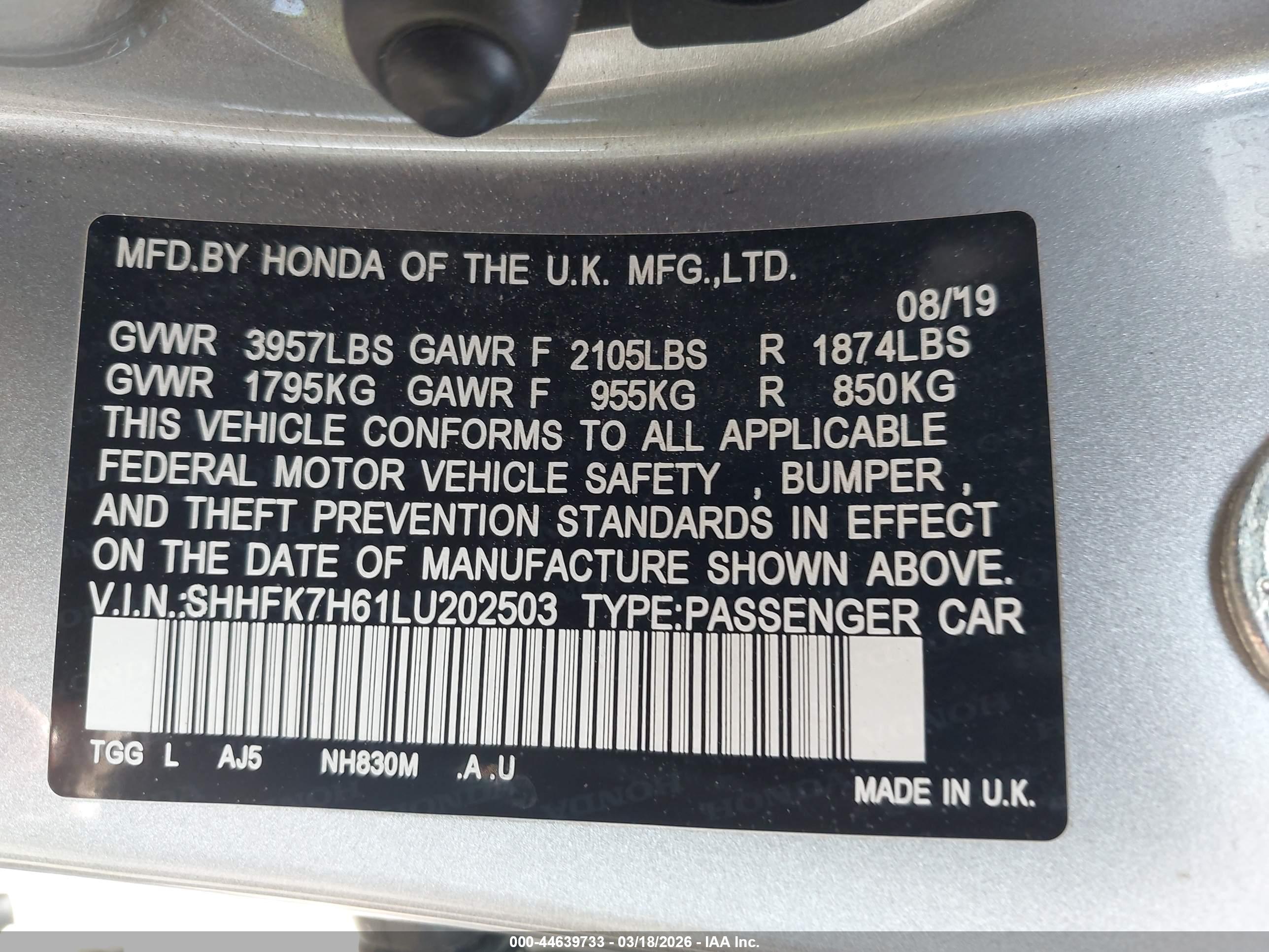 HONDA CIVIC image 9