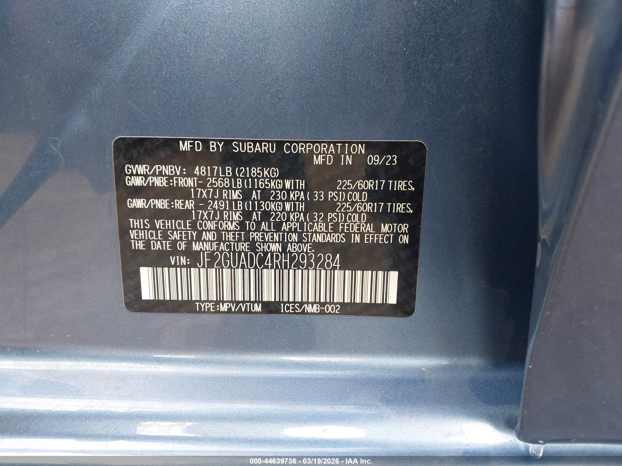SUBARU CROSSTREK image 9