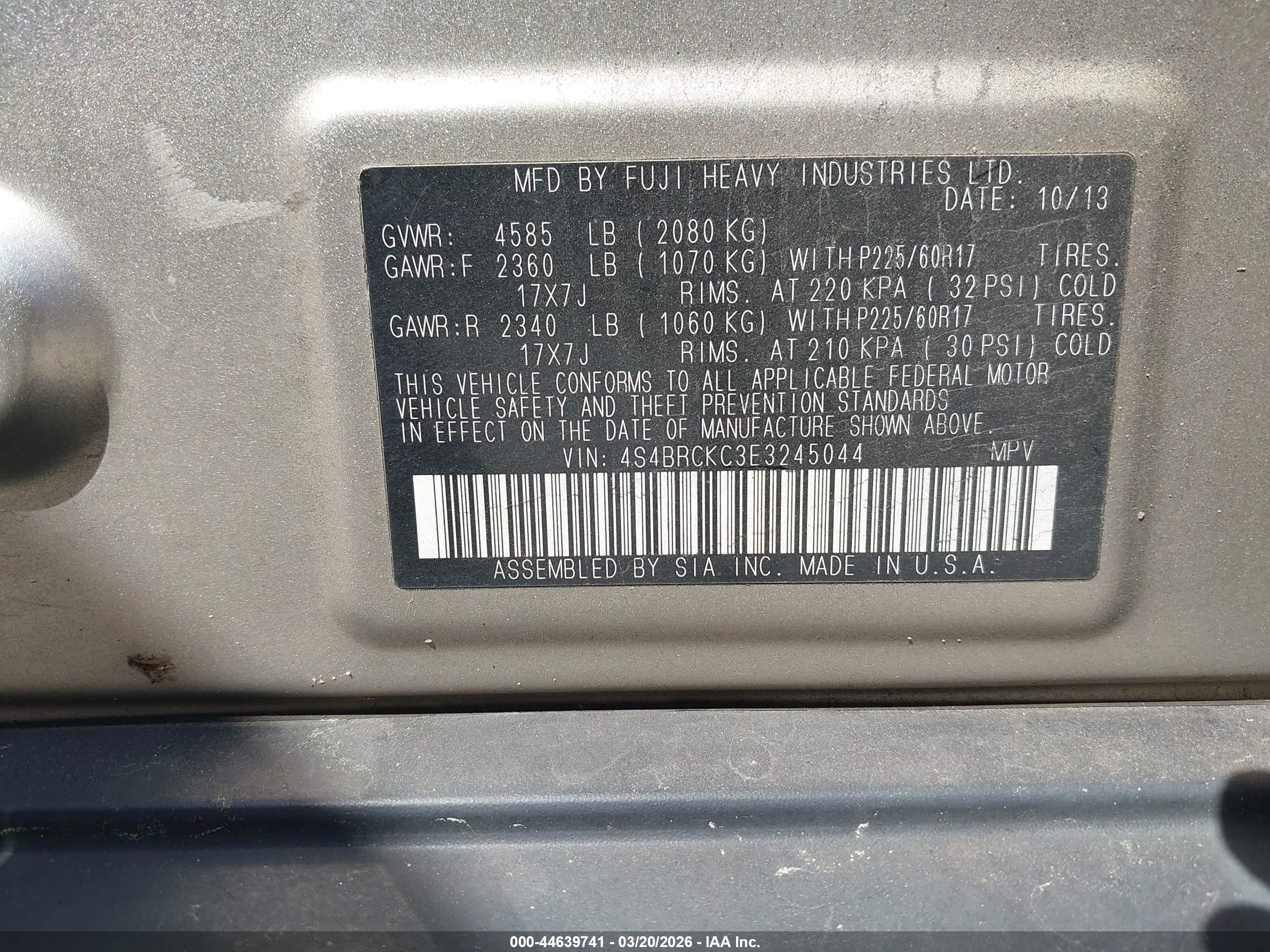 SUBARU OUTBACK image 9