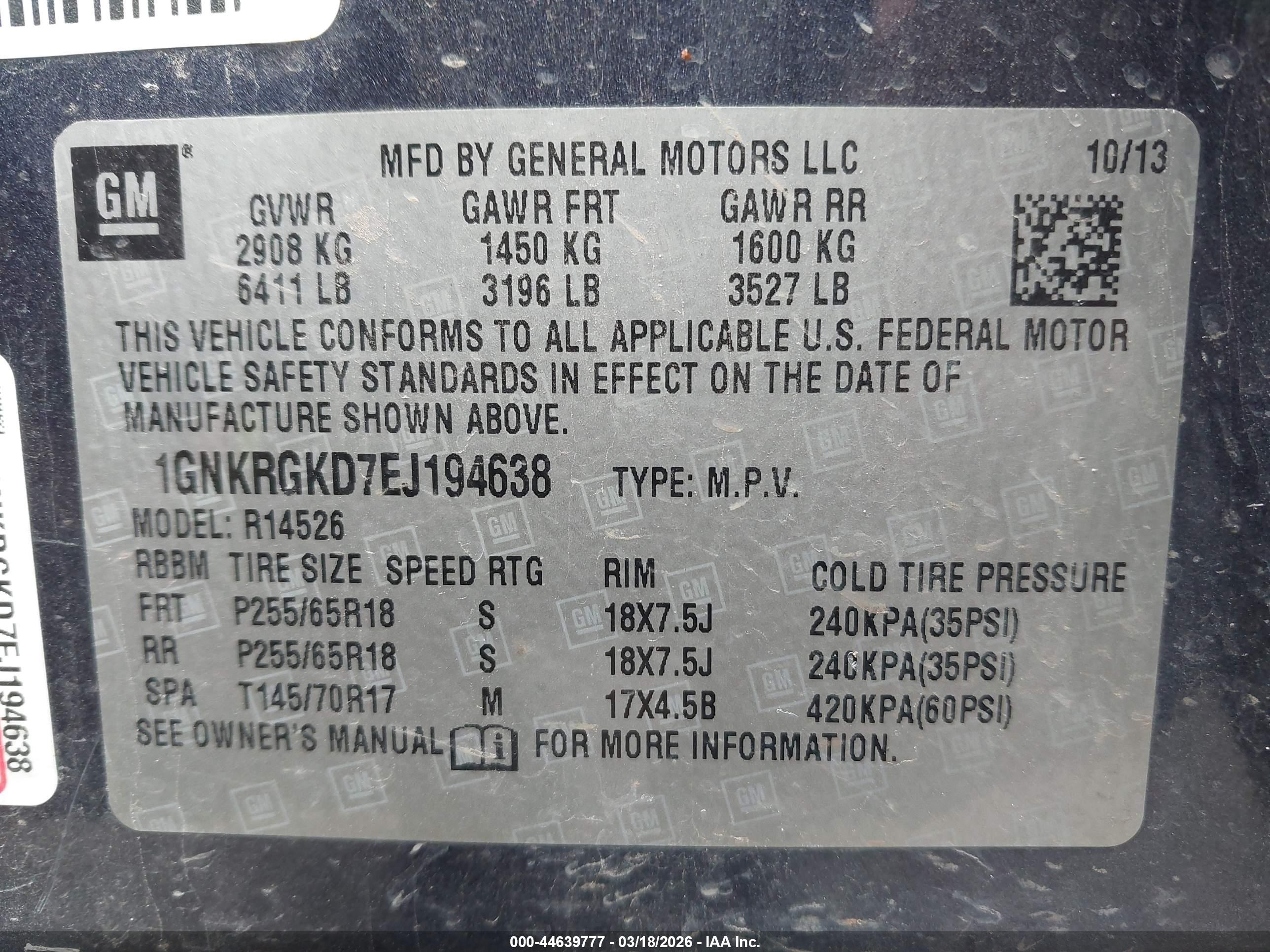 CHEVROLET TRAVERSE image 9