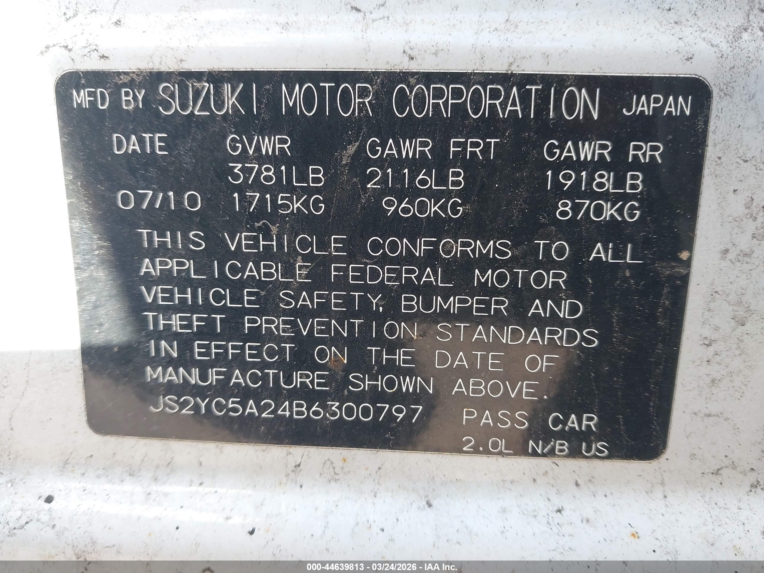 SUZUKI SX4 image 9