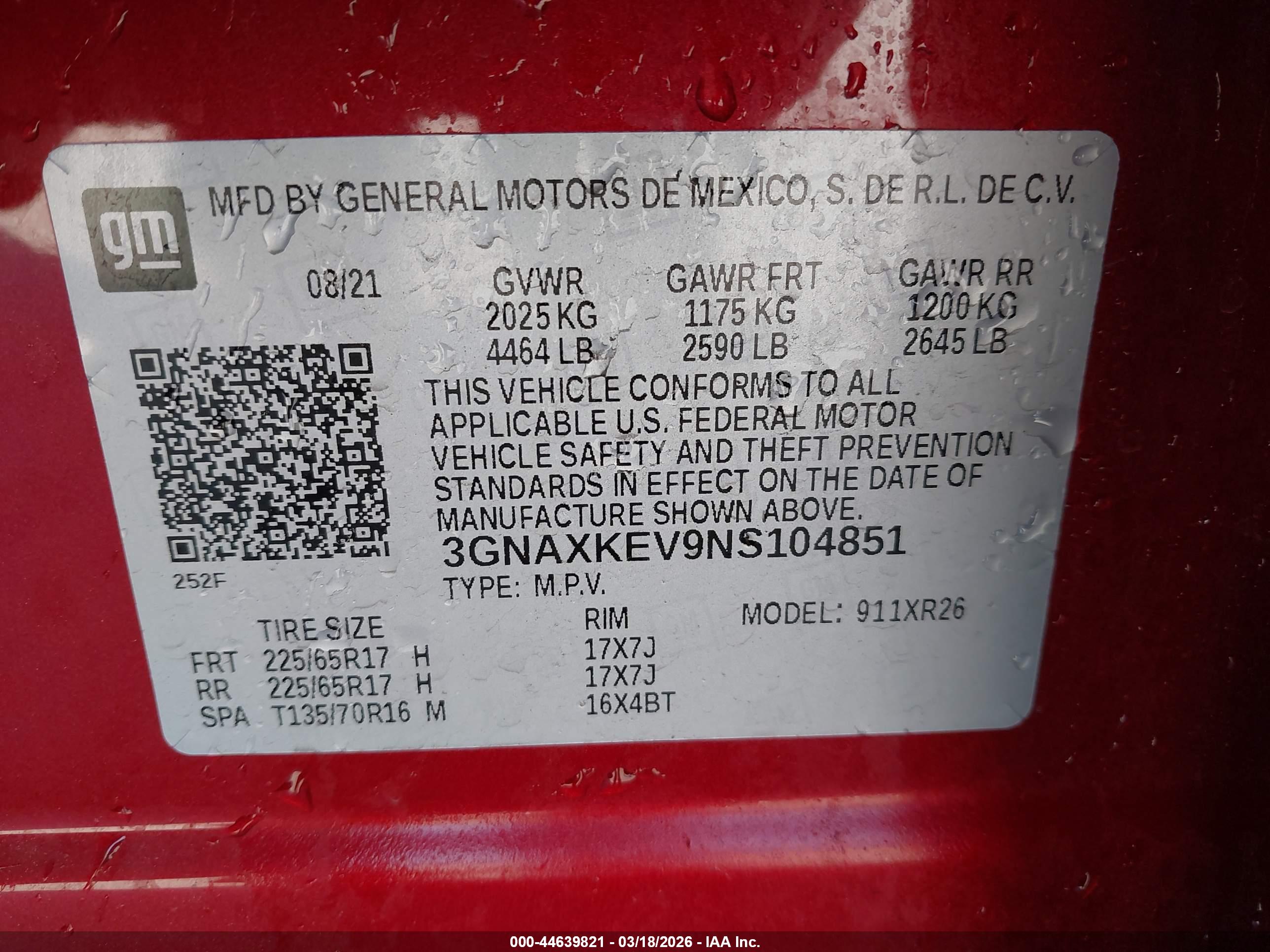 CHEVROLET EQUINOX image 9