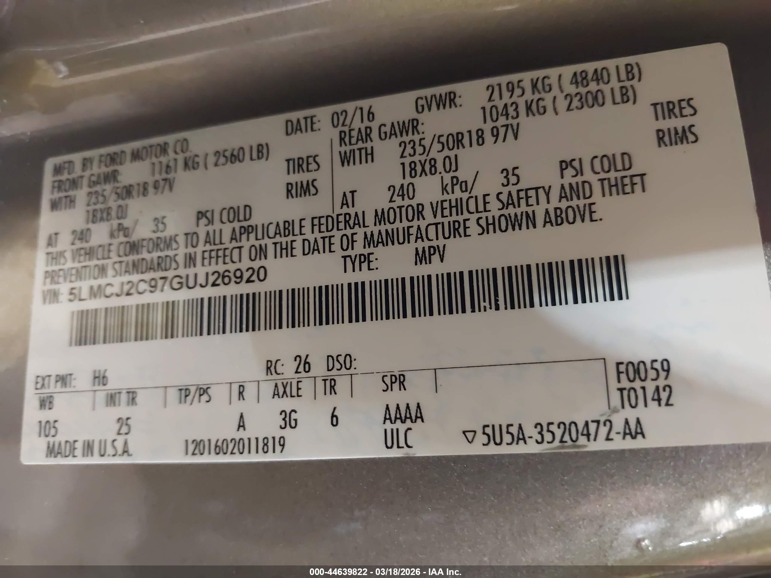 LINCOLN MKC image 9