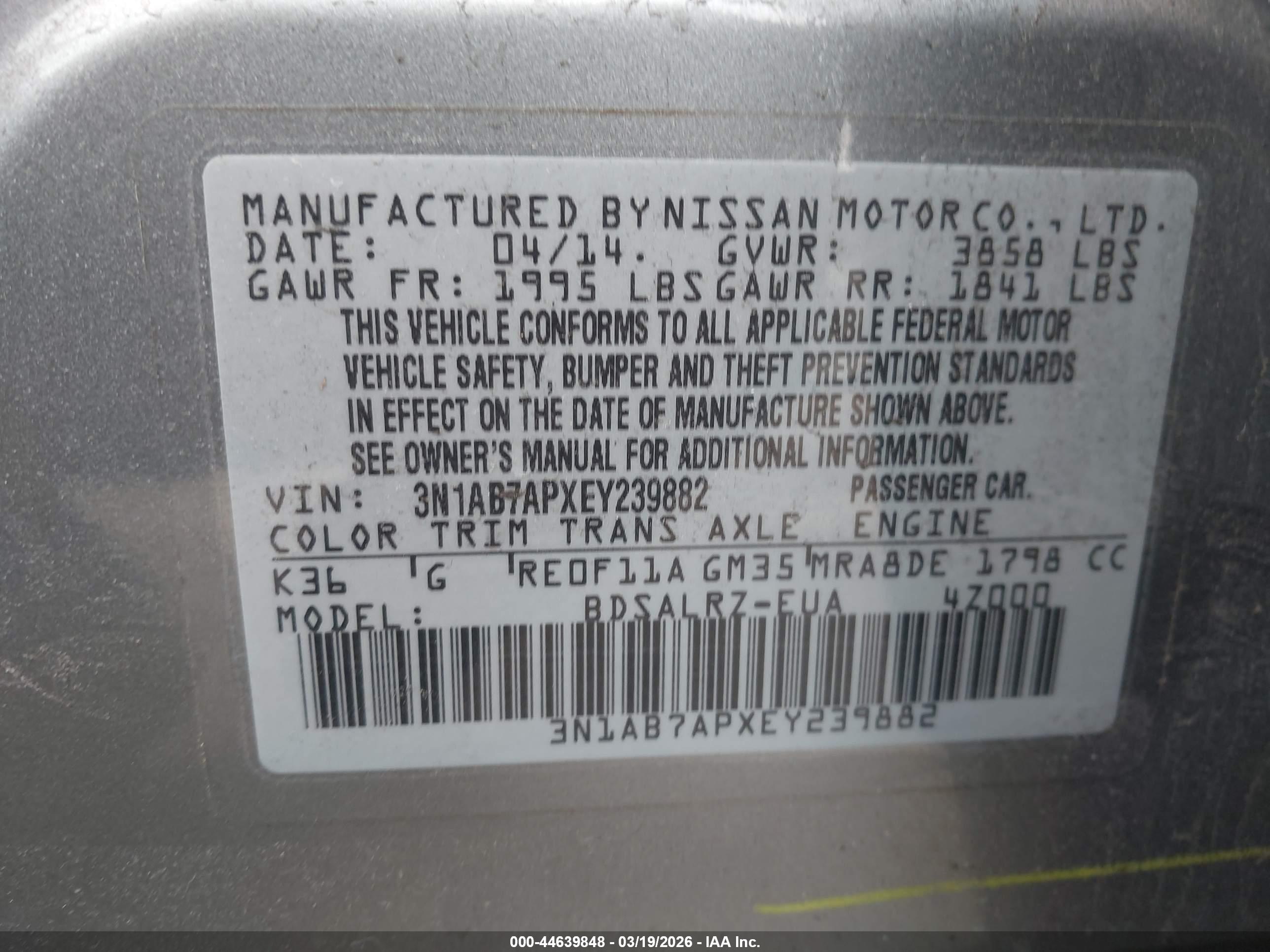 NISSAN SENTRA image 9