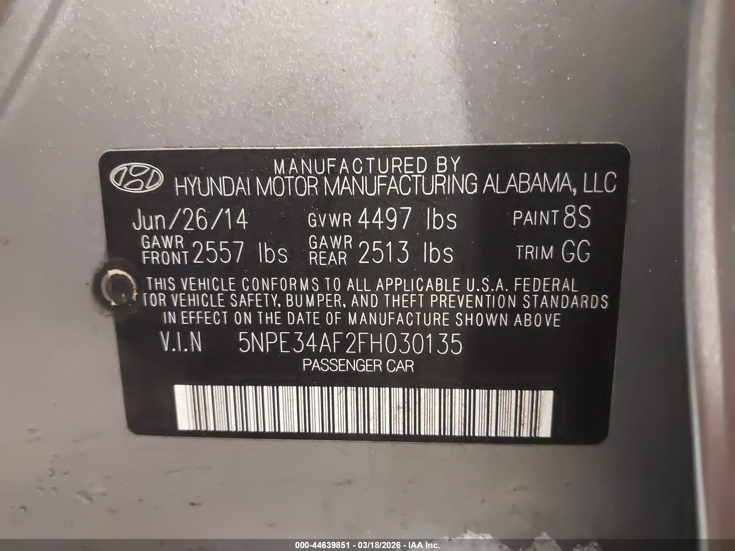 HYUNDAI SONATA image 9