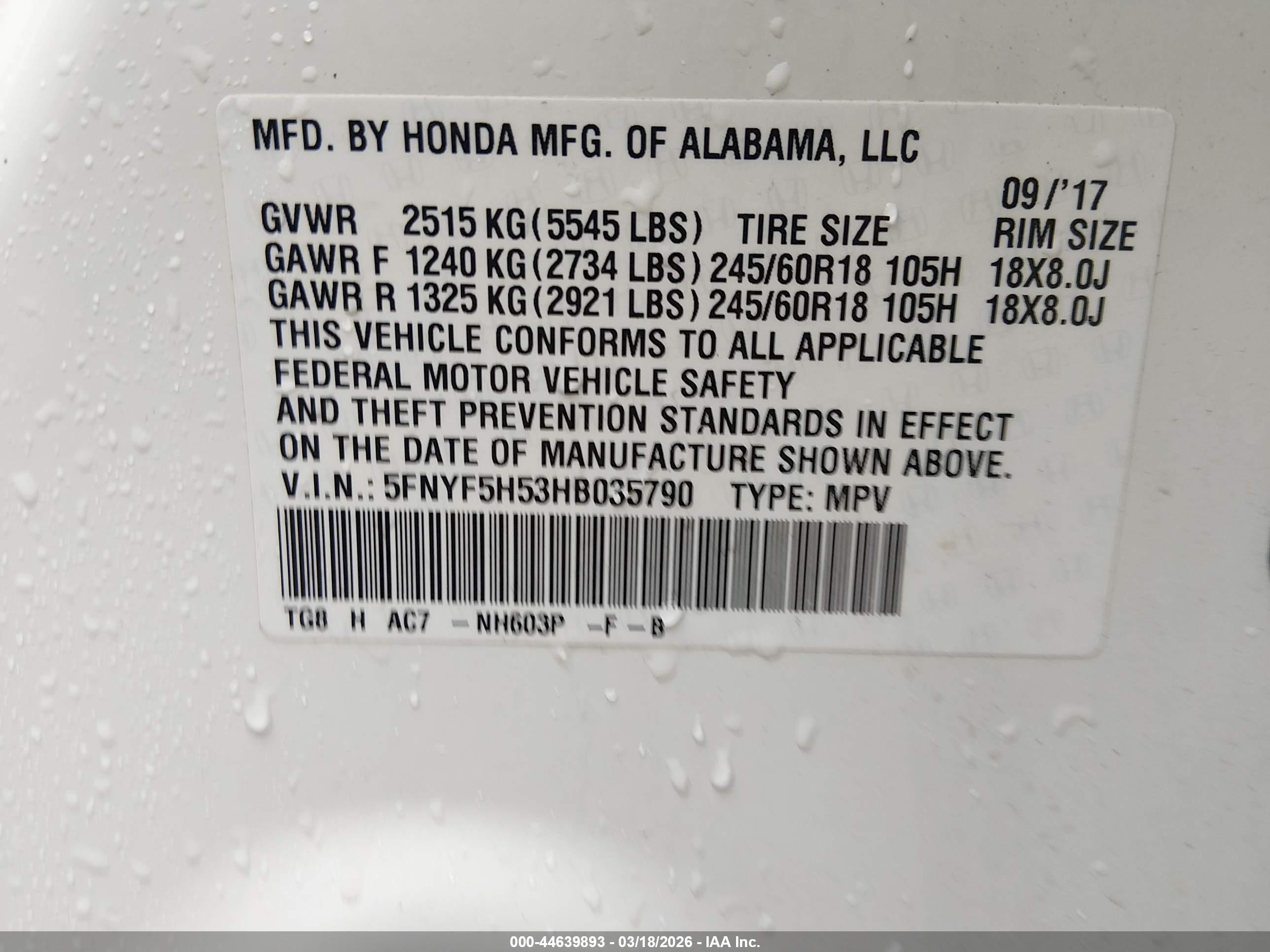 HONDA PILOT image 9