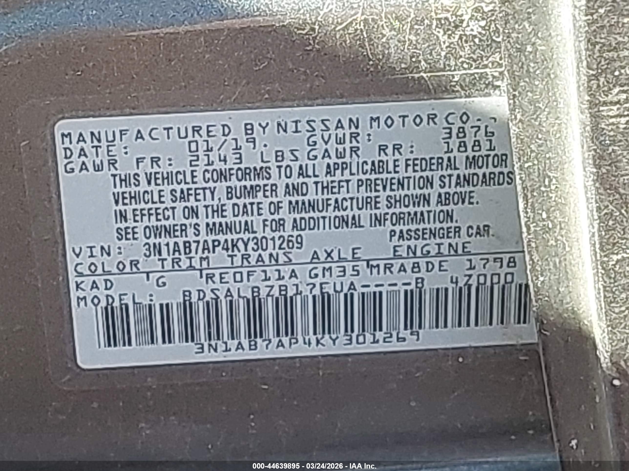 NISSAN SENTRA image 9