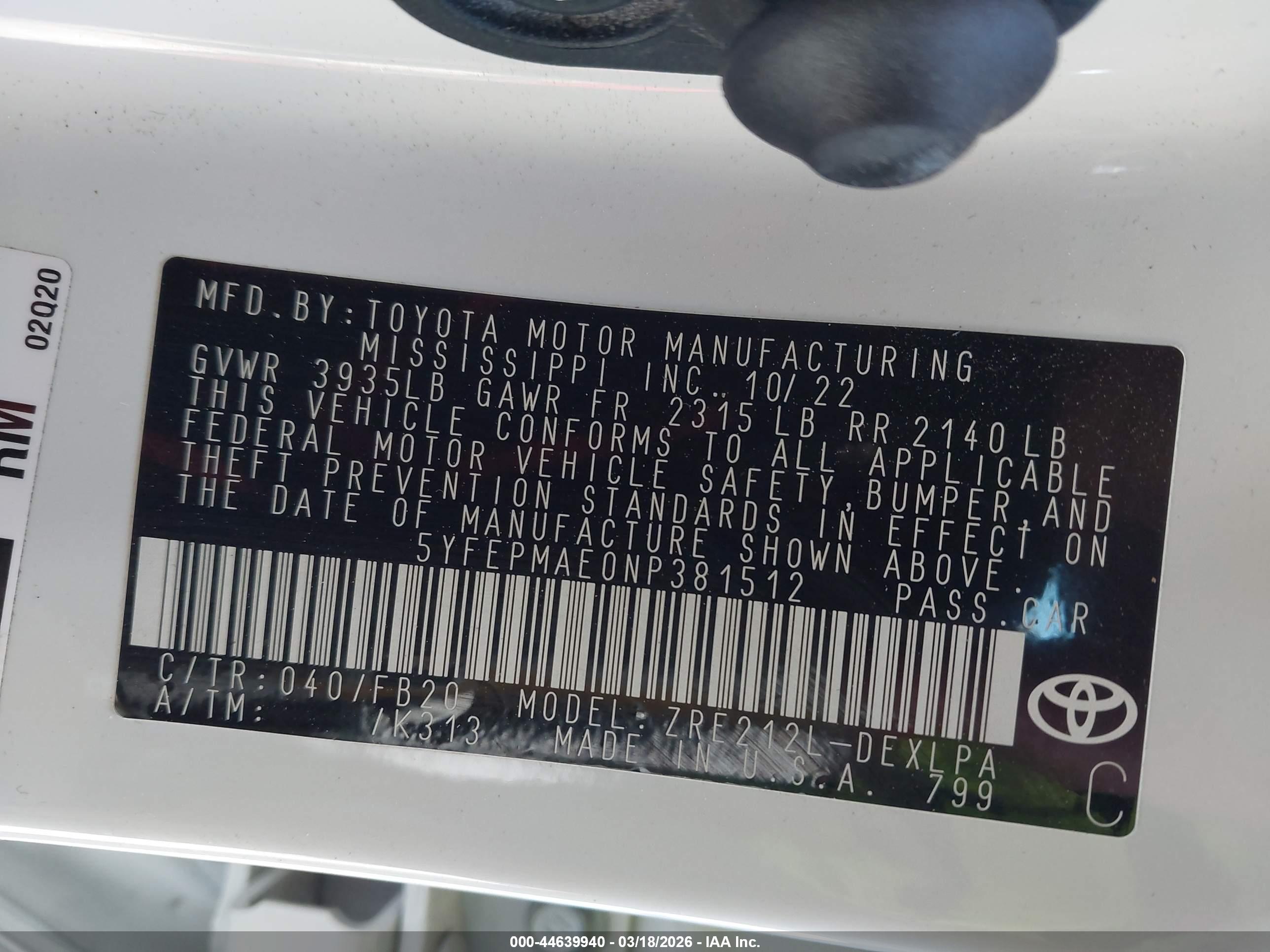 TOYOTA COROLLA image 9
