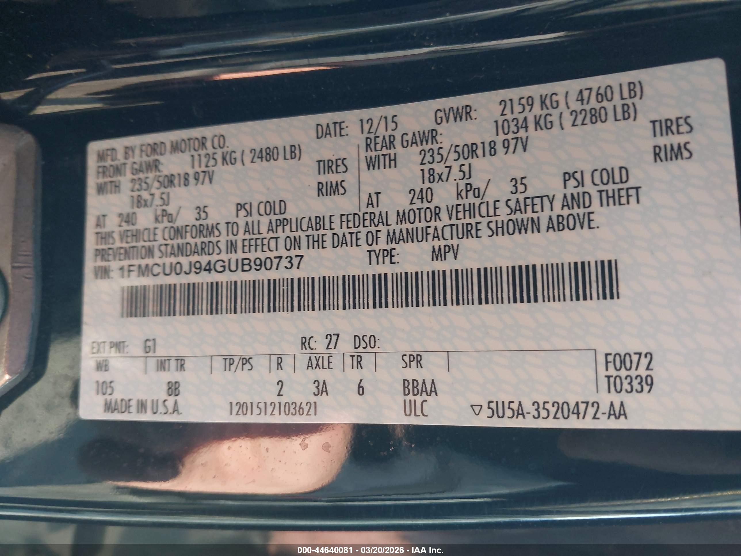 FORD ESCAPE image 9