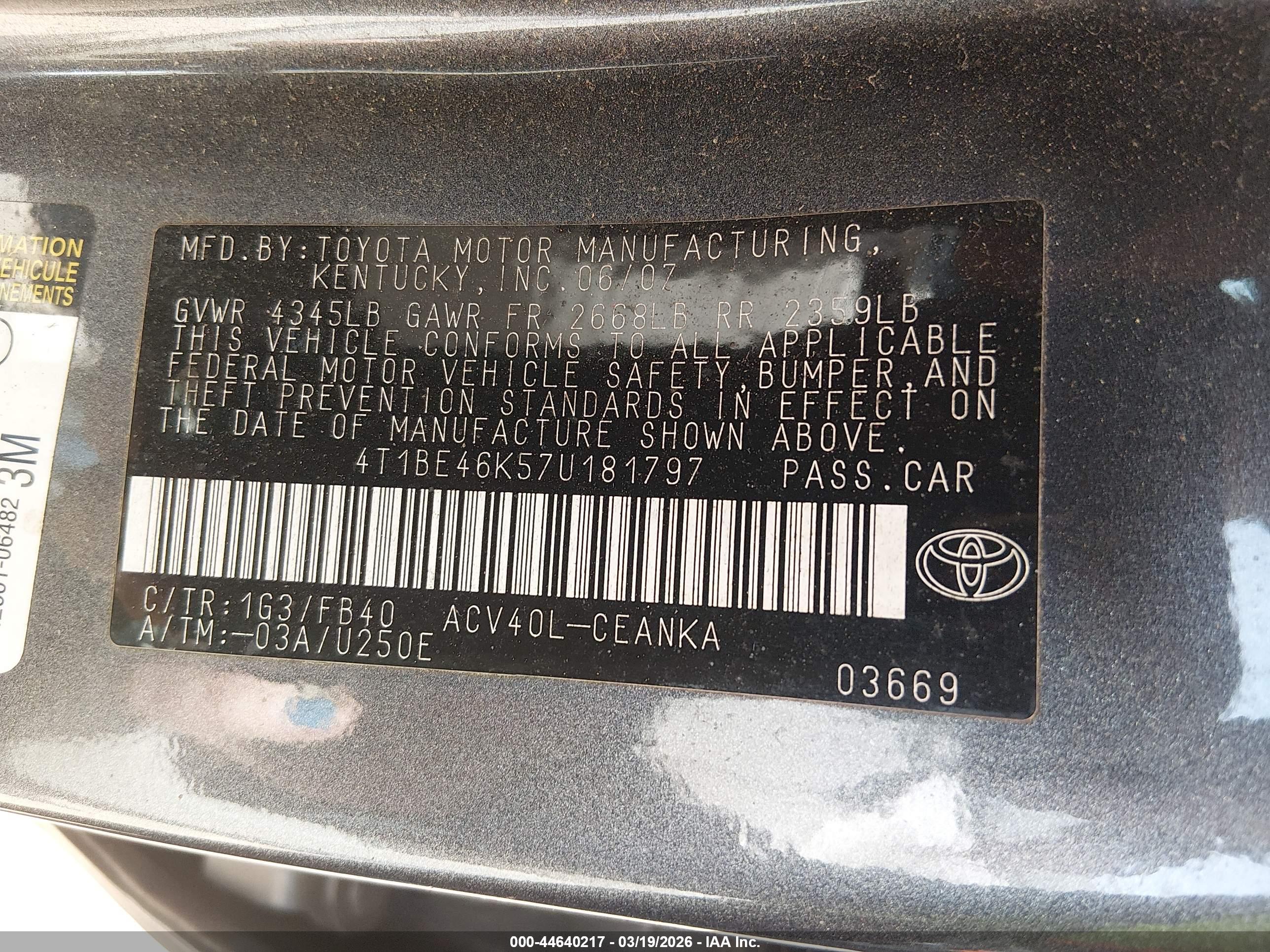 TOYOTA CAMRY image 9