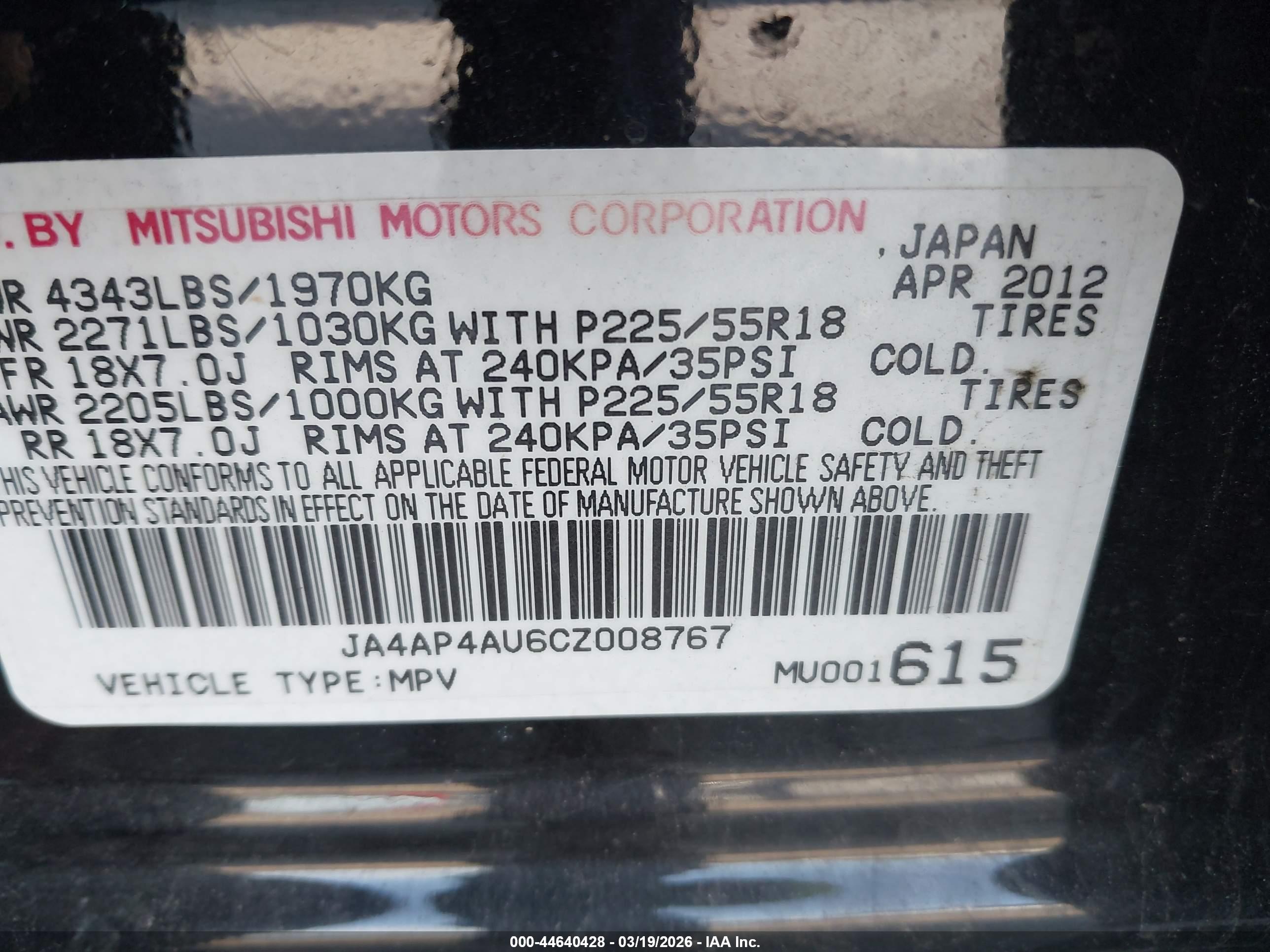 MITSUBISHI OUTLANDER image 9