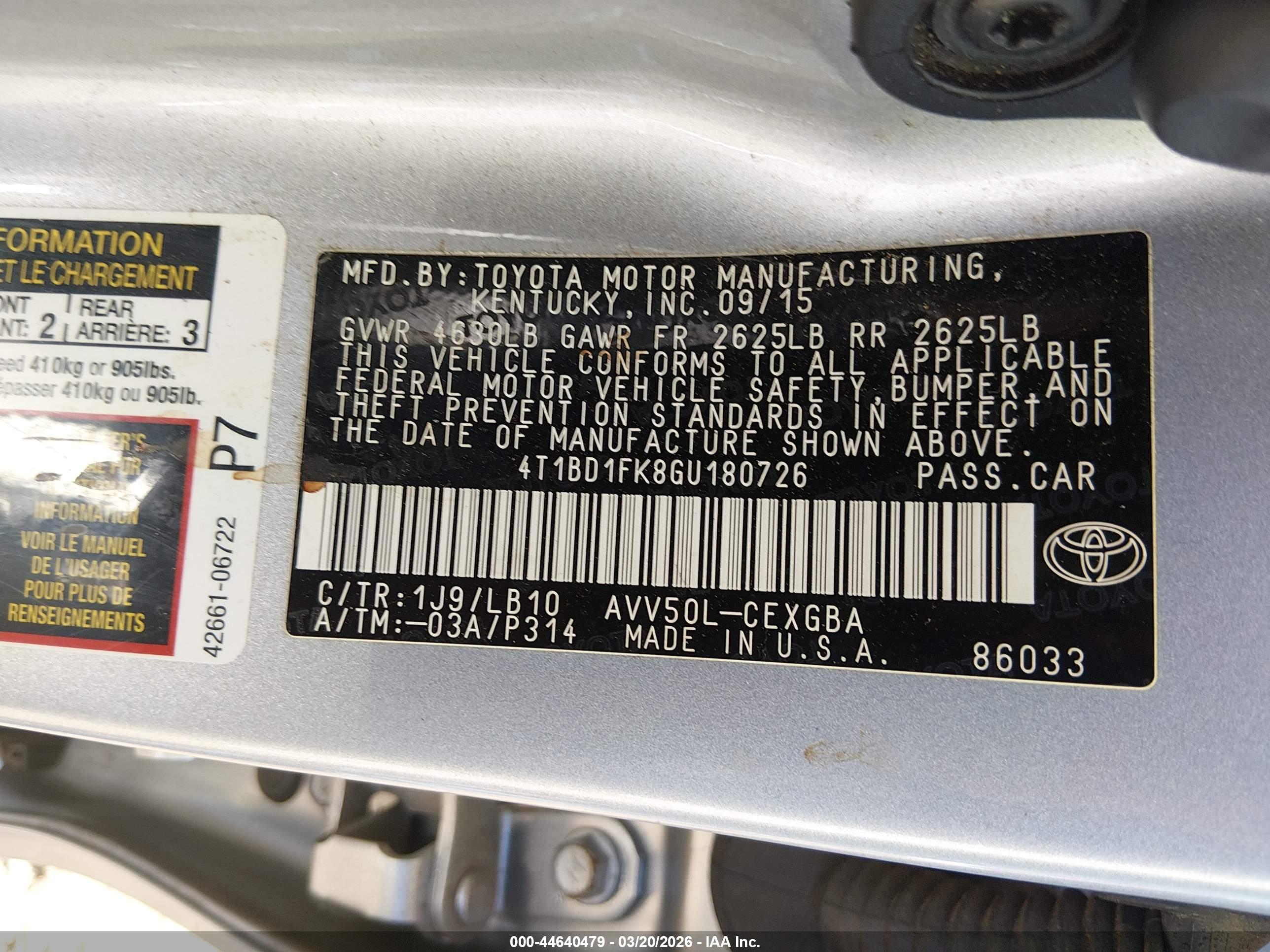 TOYOTA CAMRY image 9