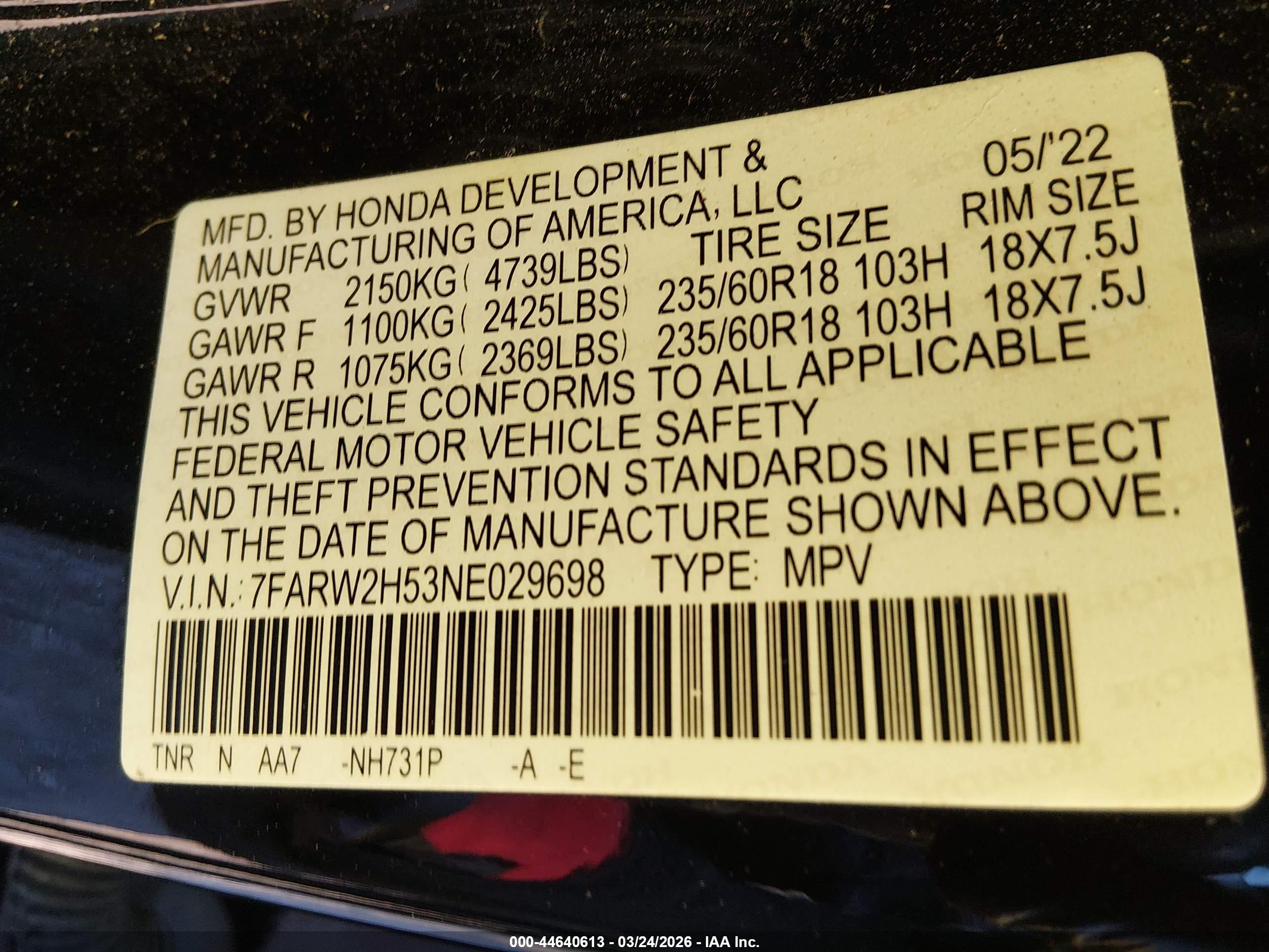 HONDA CR-V image 9