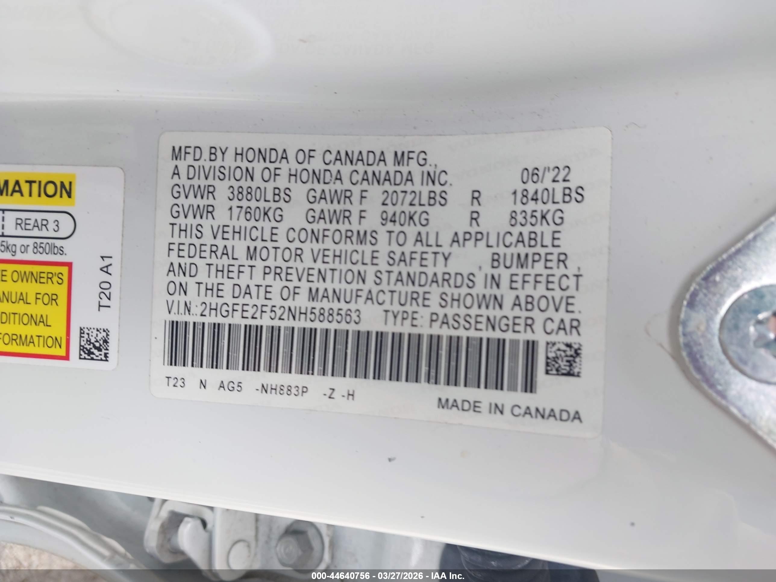 HONDA CIVIC image 9