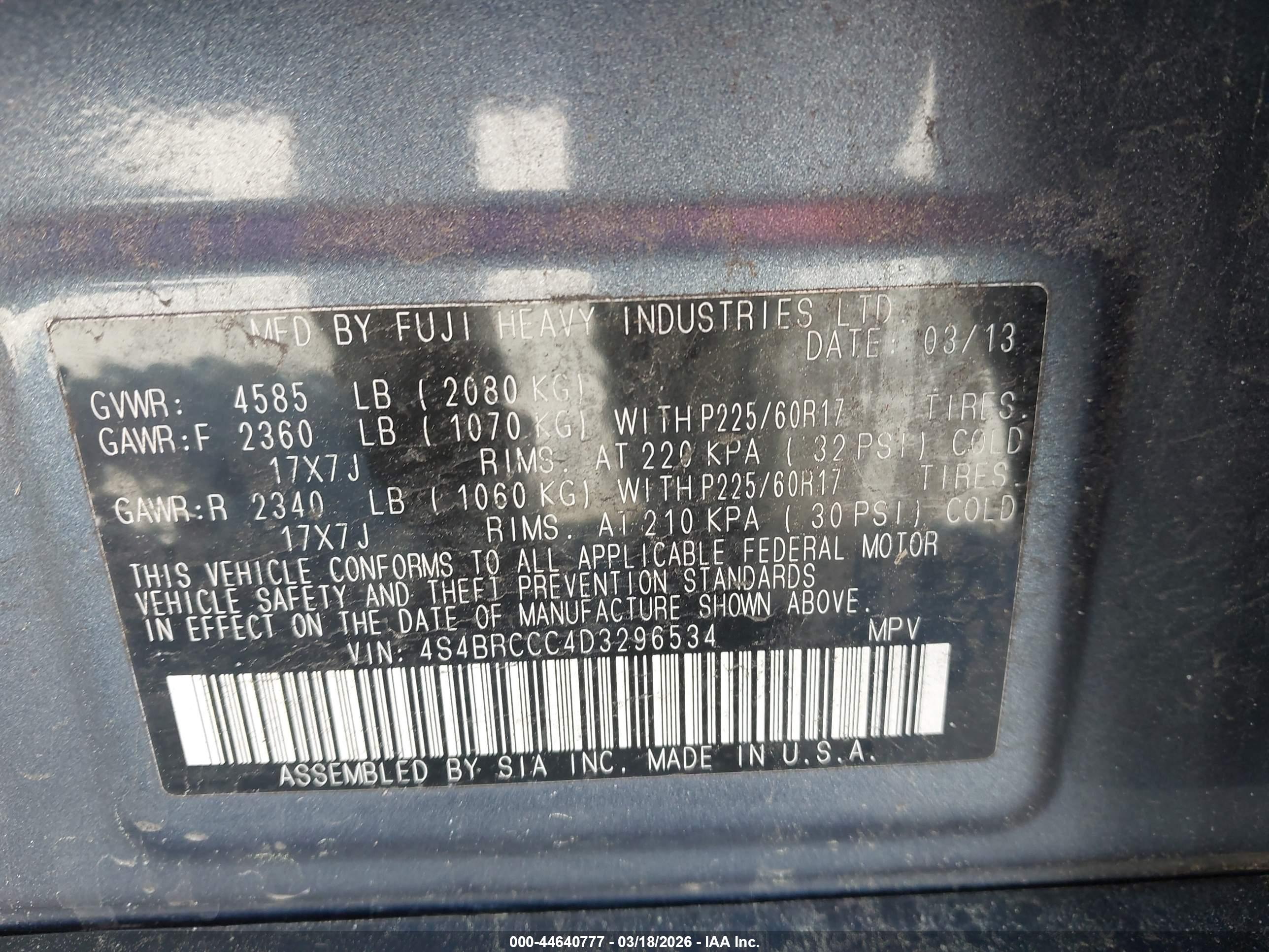 SUBARU OUTBACK image 9