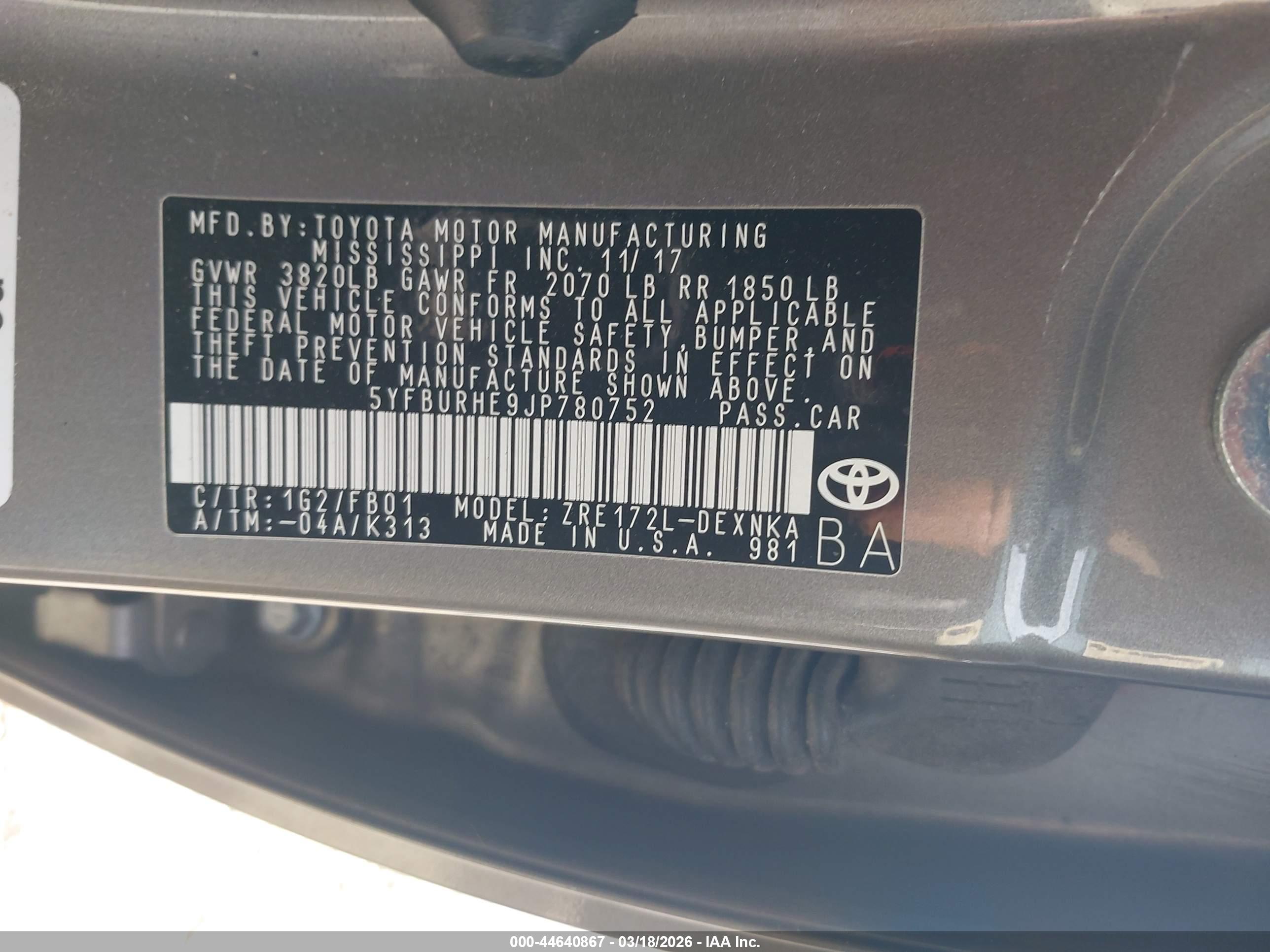 TOYOTA COROLLA image 9