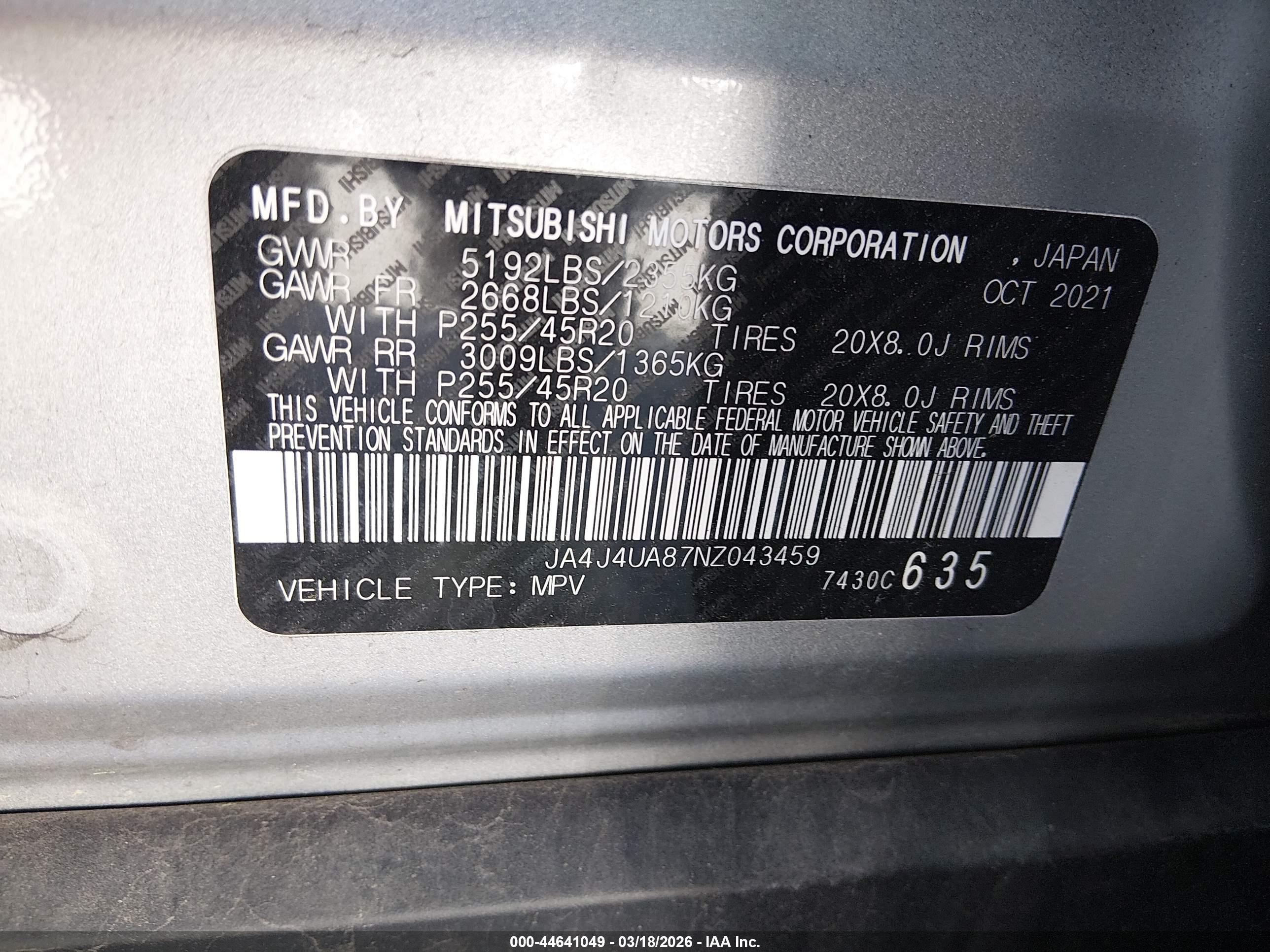 MITSUBISHI OUTLANDER image 9
