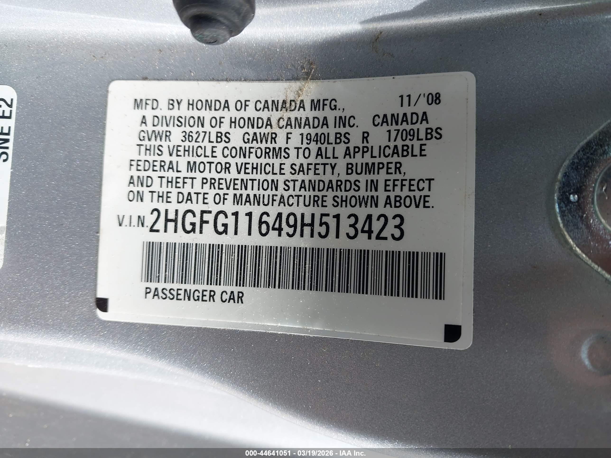 HONDA CIVIC image 9
