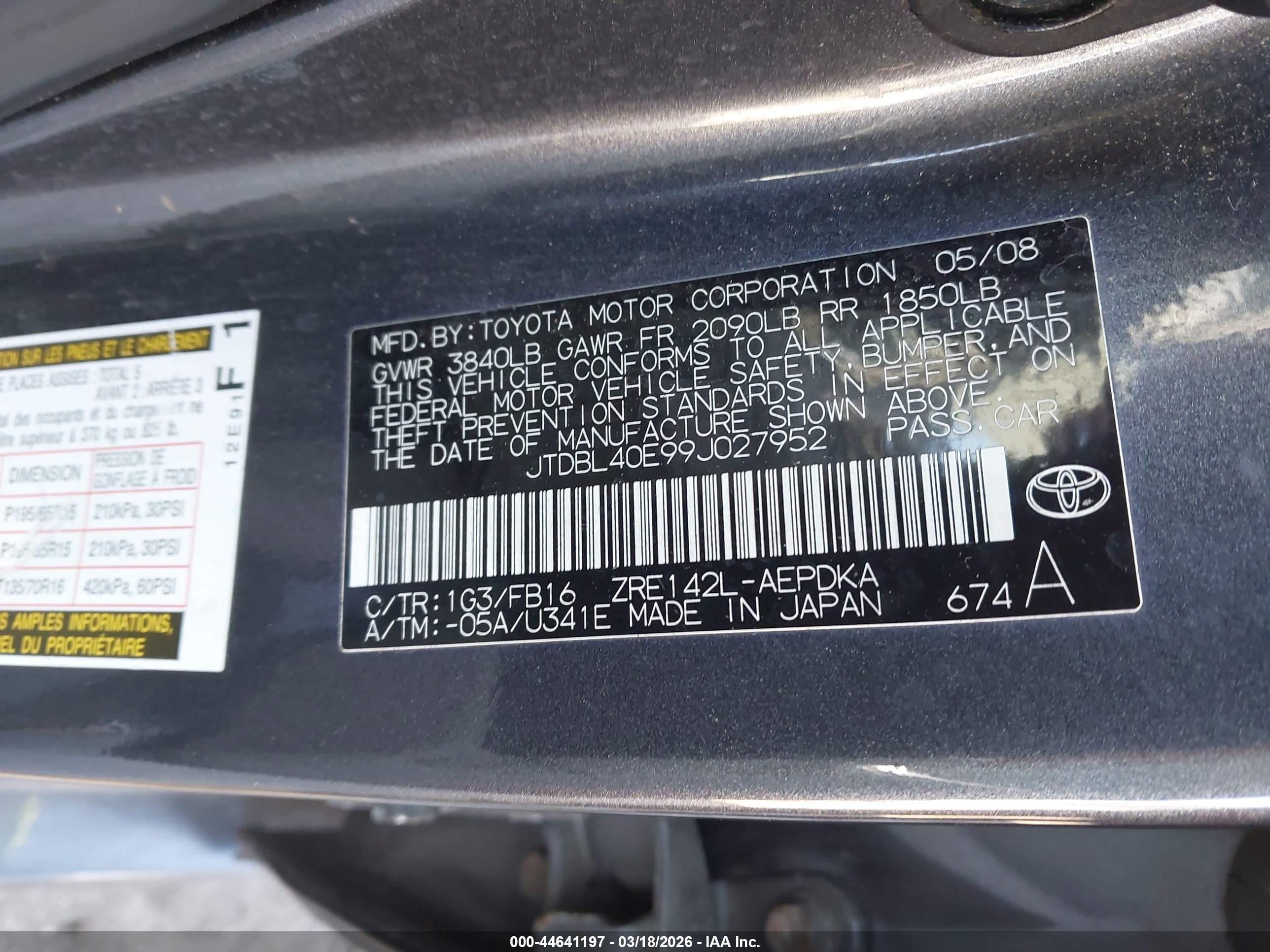 TOYOTA COROLLA image 9