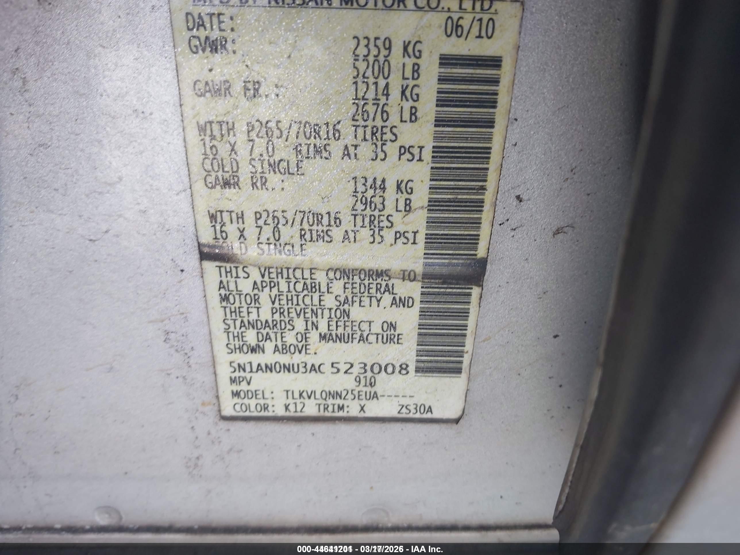 NISSAN XTERRA image 9
