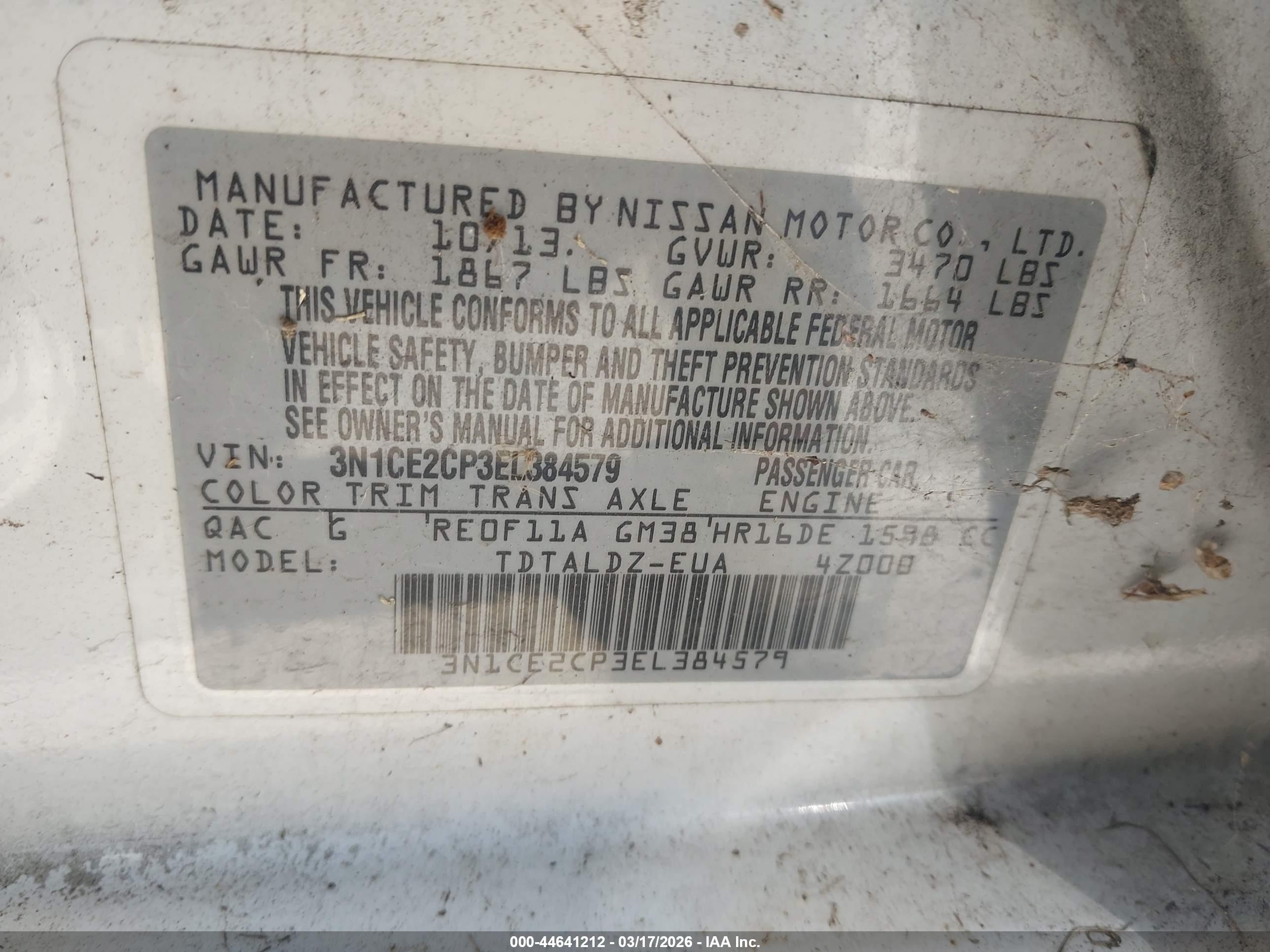 NISSAN VERSA image 9