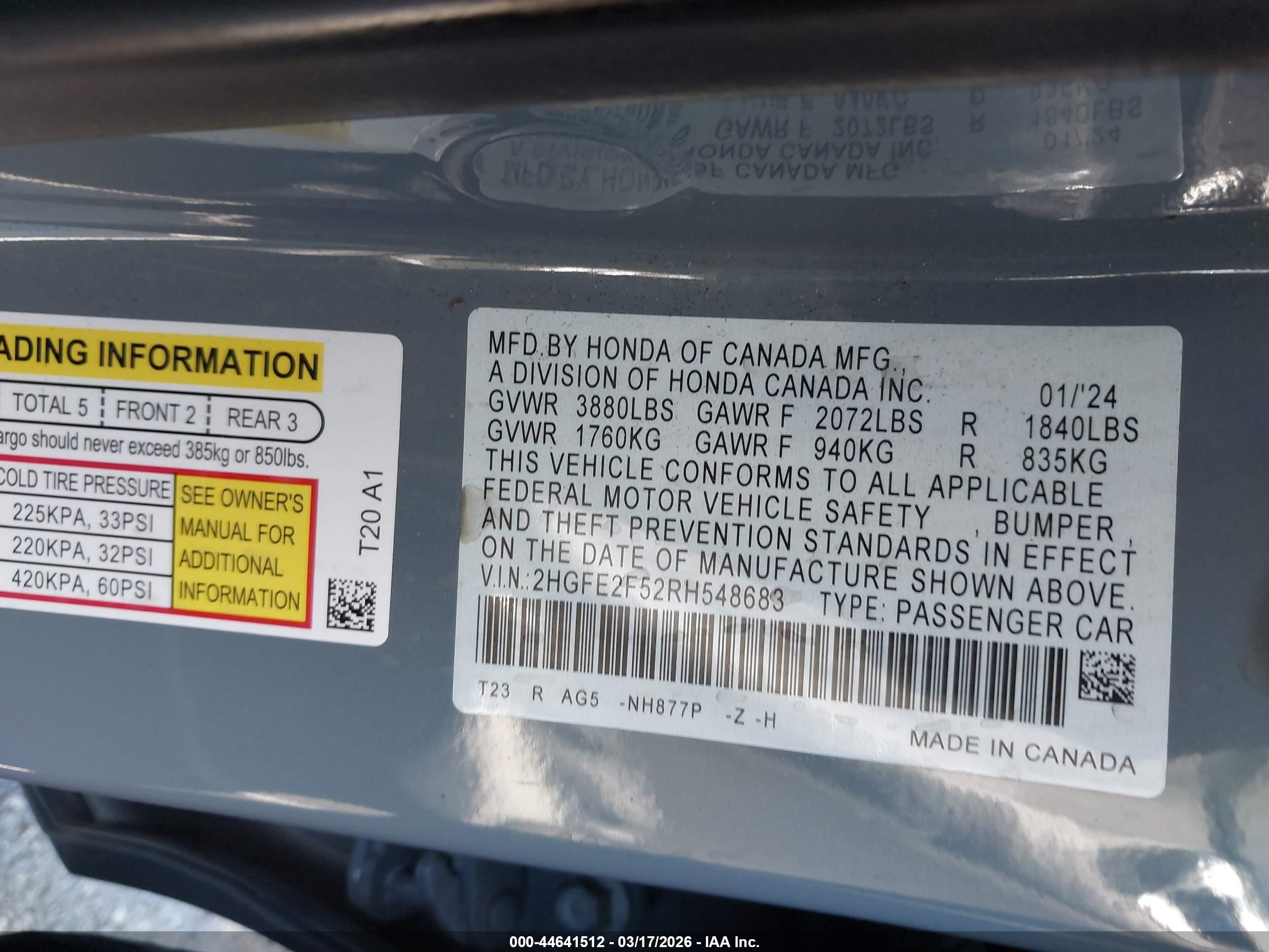 HONDA CIVIC image 9