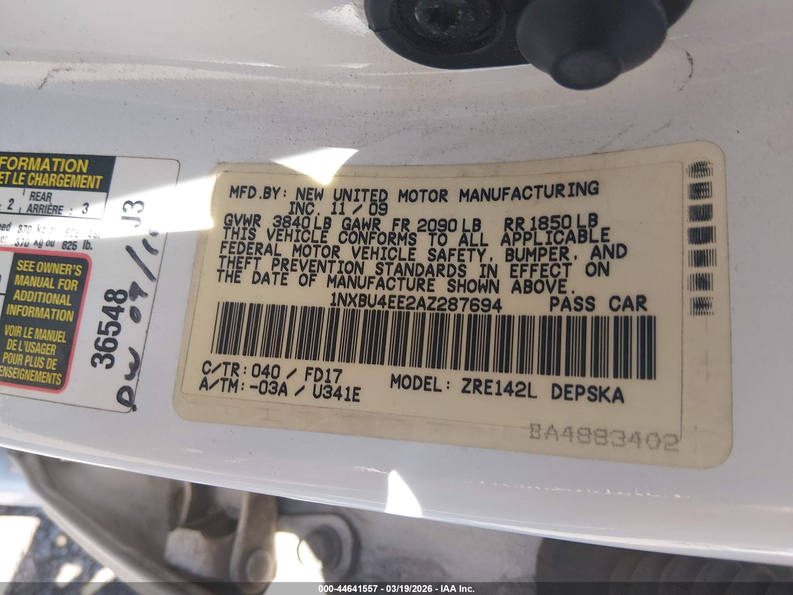TOYOTA COROLLA image 9