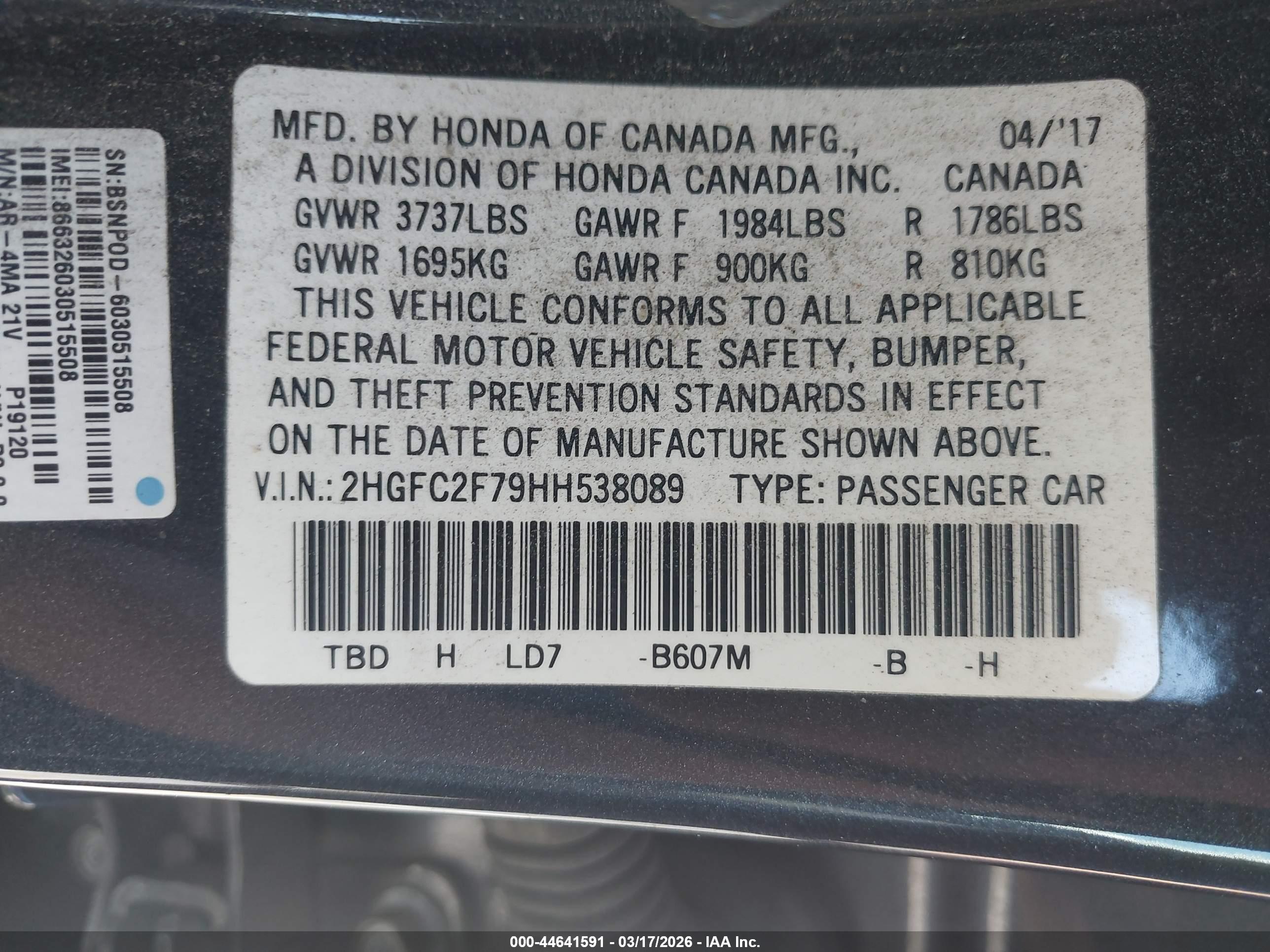 HONDA CIVIC image 9