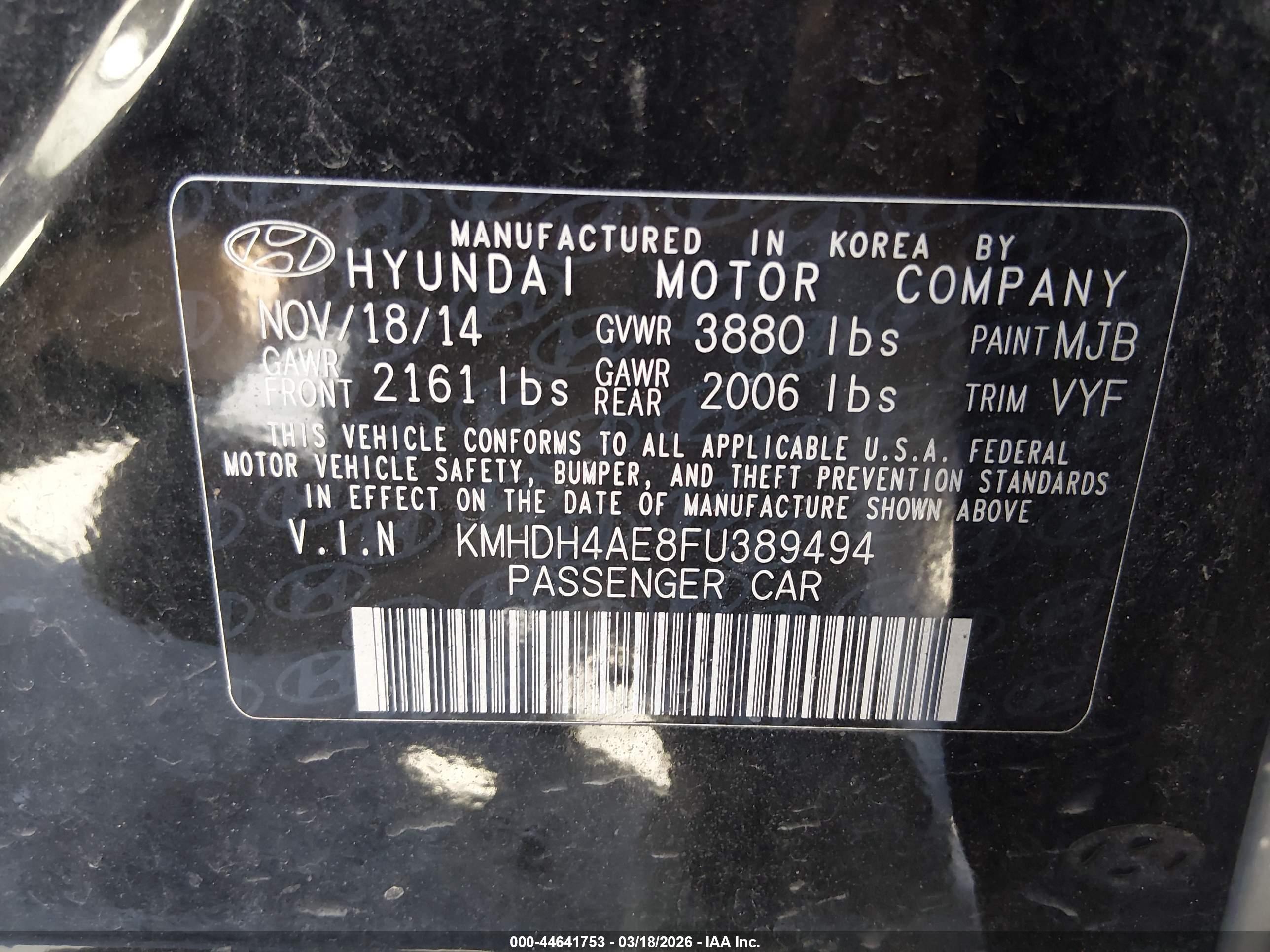 HYUNDAI ELANTRA image 9