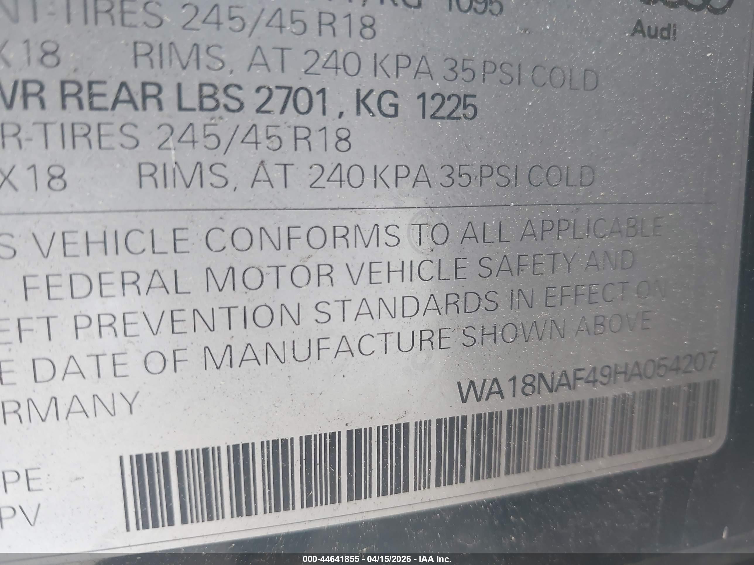 AUDI A4 image 9