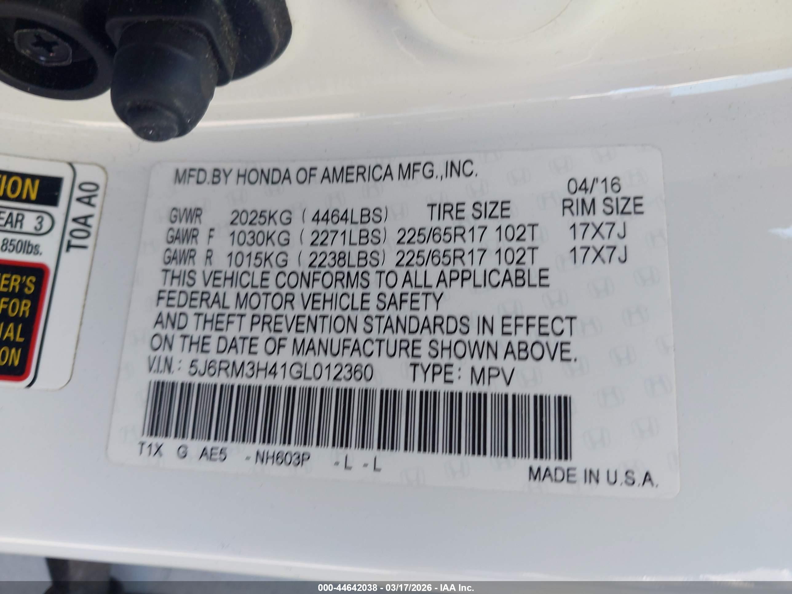 HONDA CR-V image 9