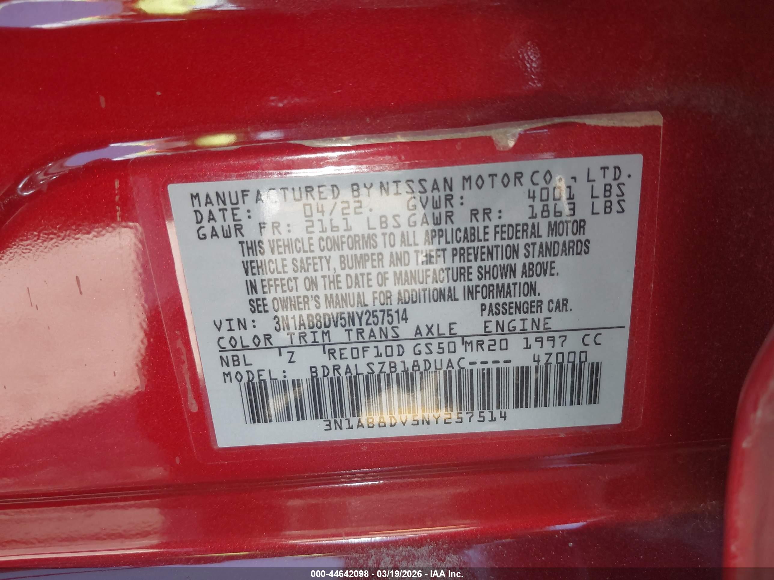 NISSAN SENTRA image 9