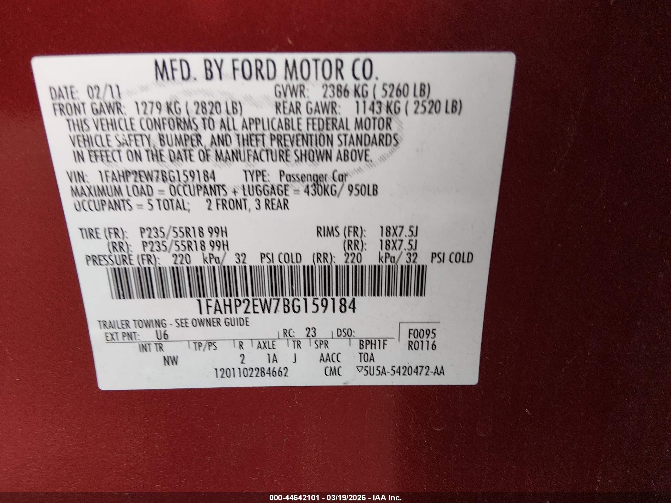 FORD TAURUS image 9