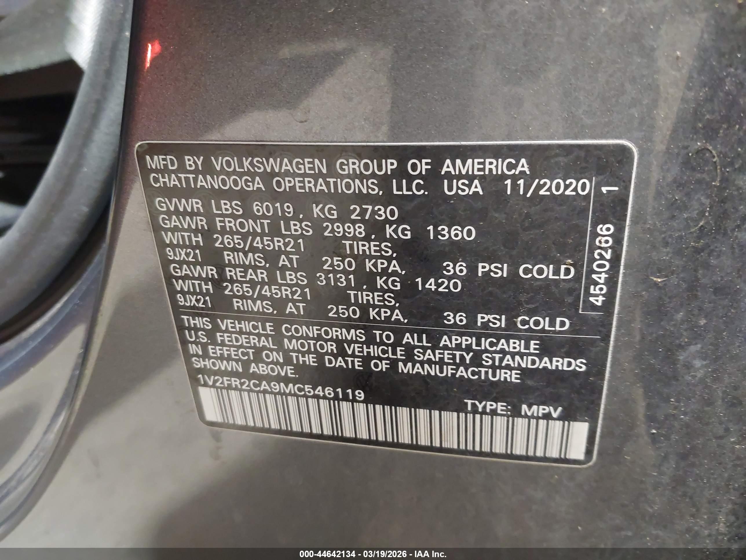 VOLKSWAGEN ATLAS image 9