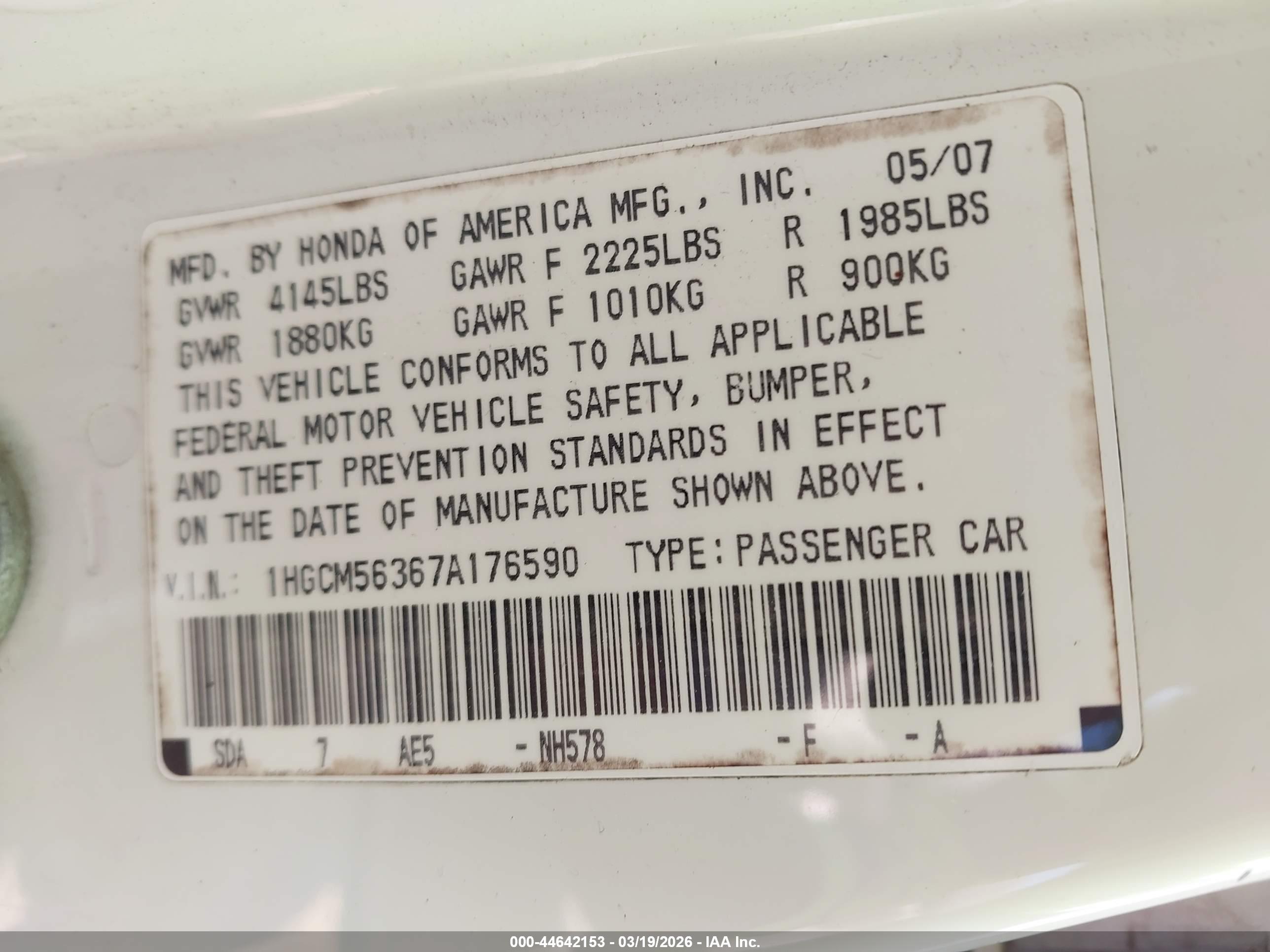 HONDA ACCORD image 9
