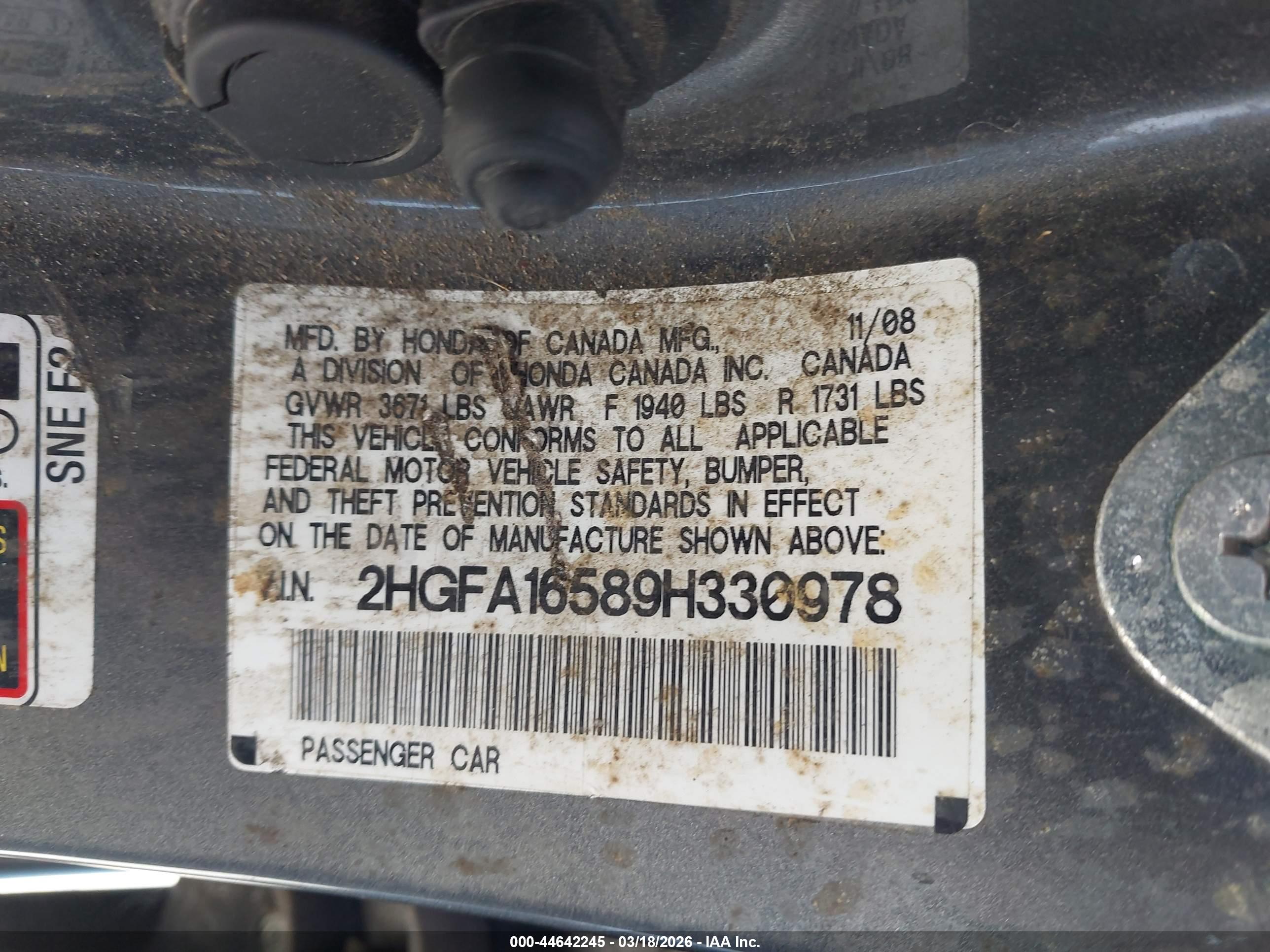 HONDA CIVIC image 9