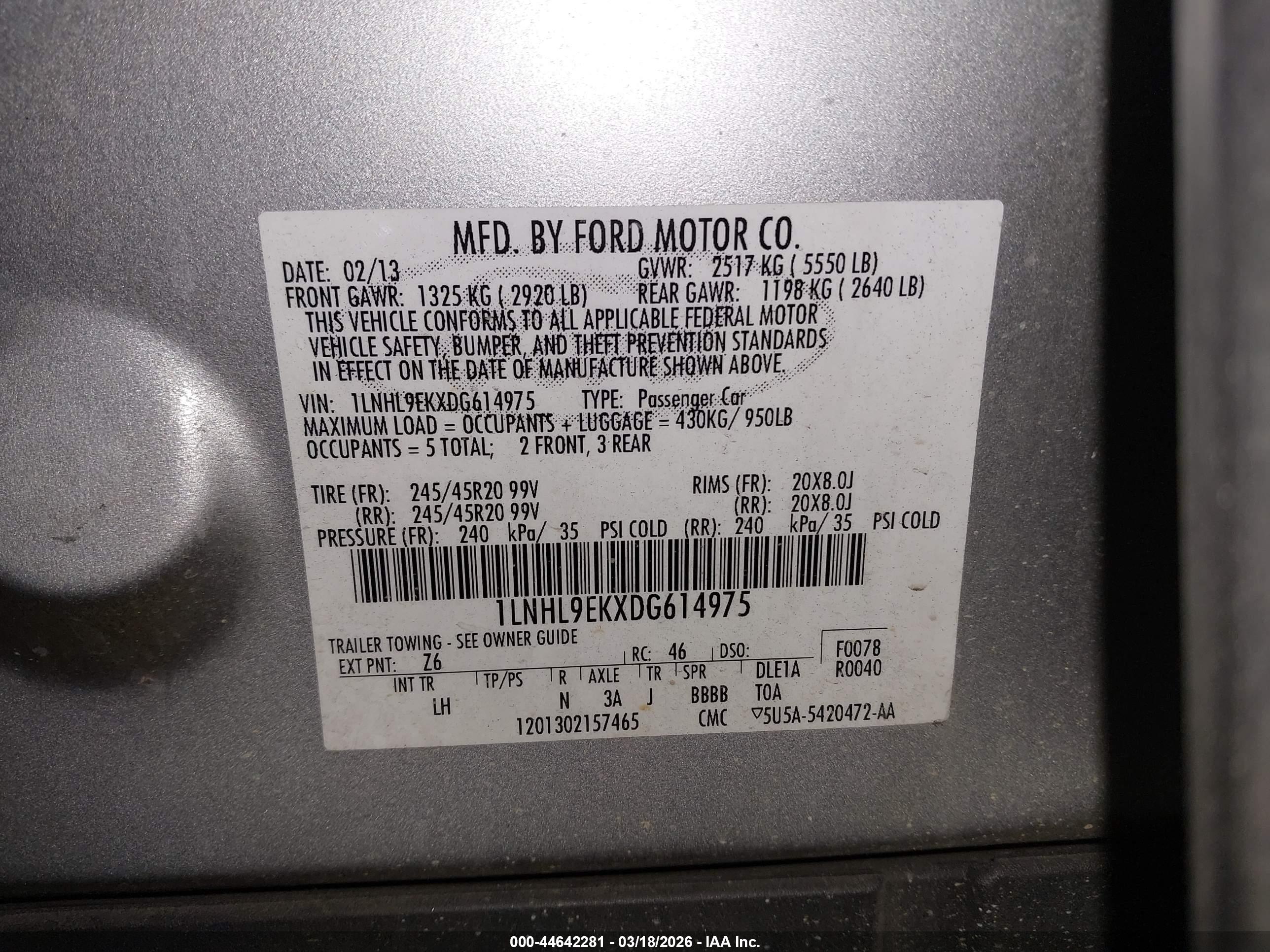 LINCOLN MKS image 9