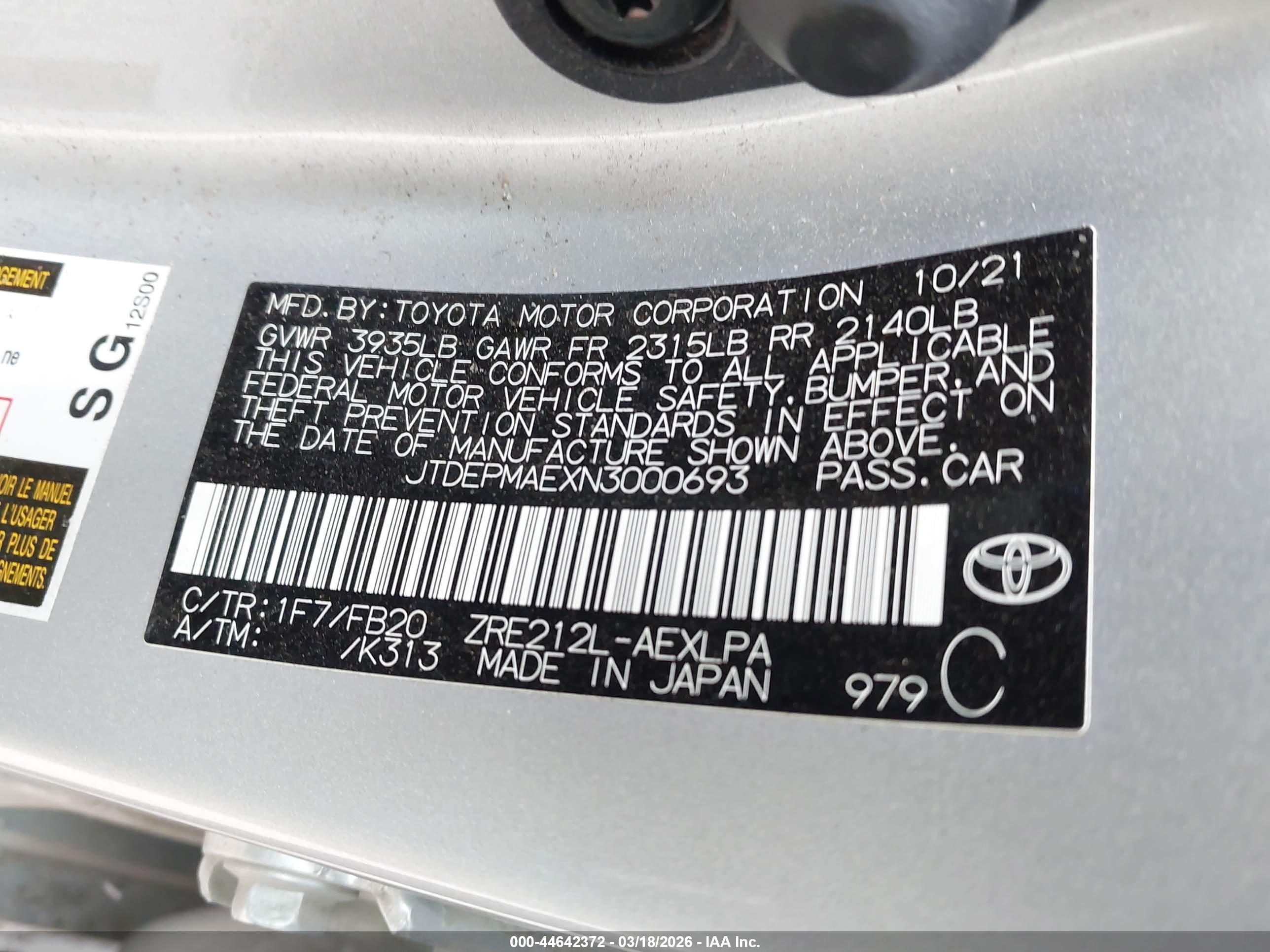 TOYOTA COROLLA image 9