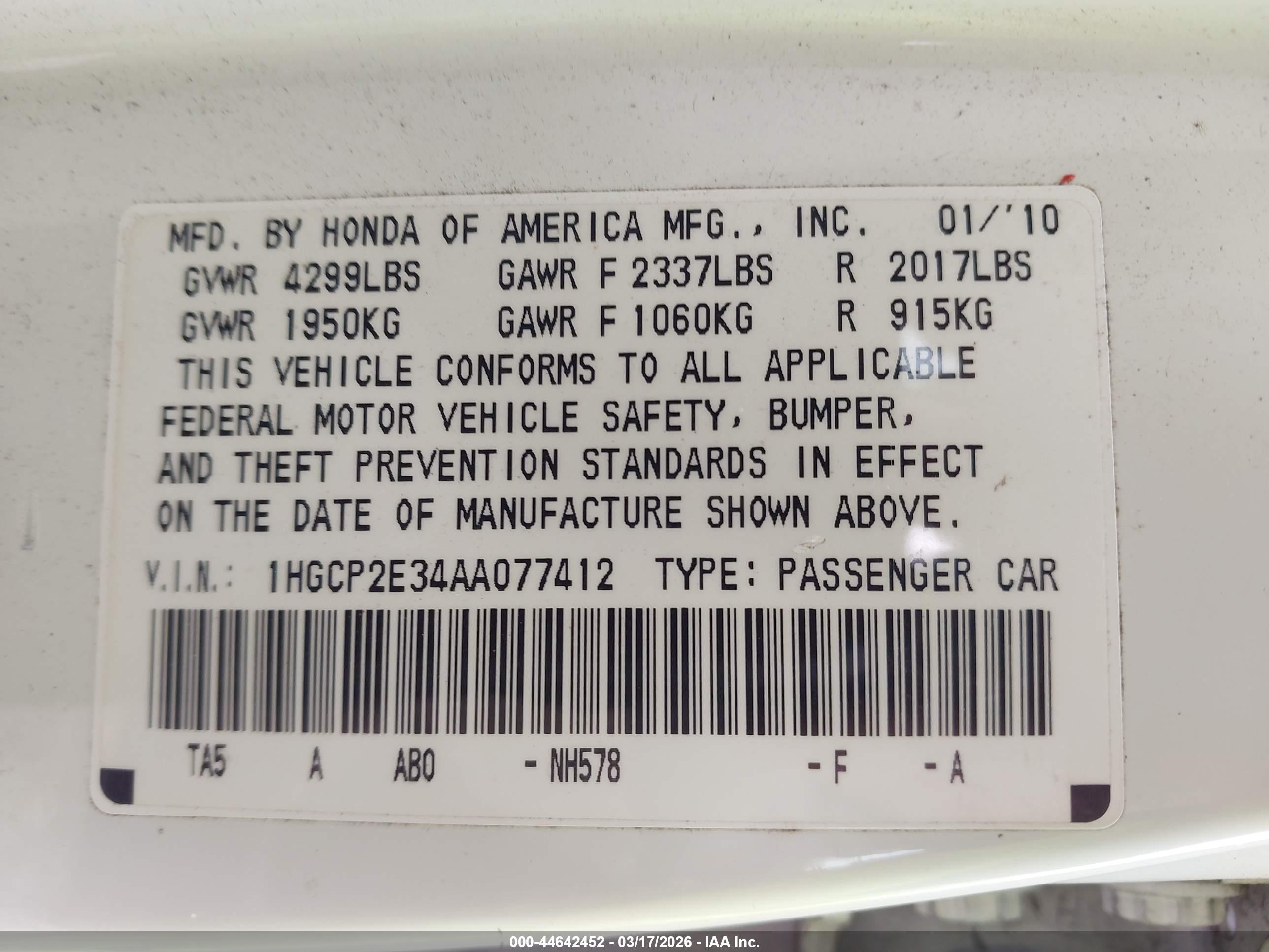 HONDA ACCORD image 9