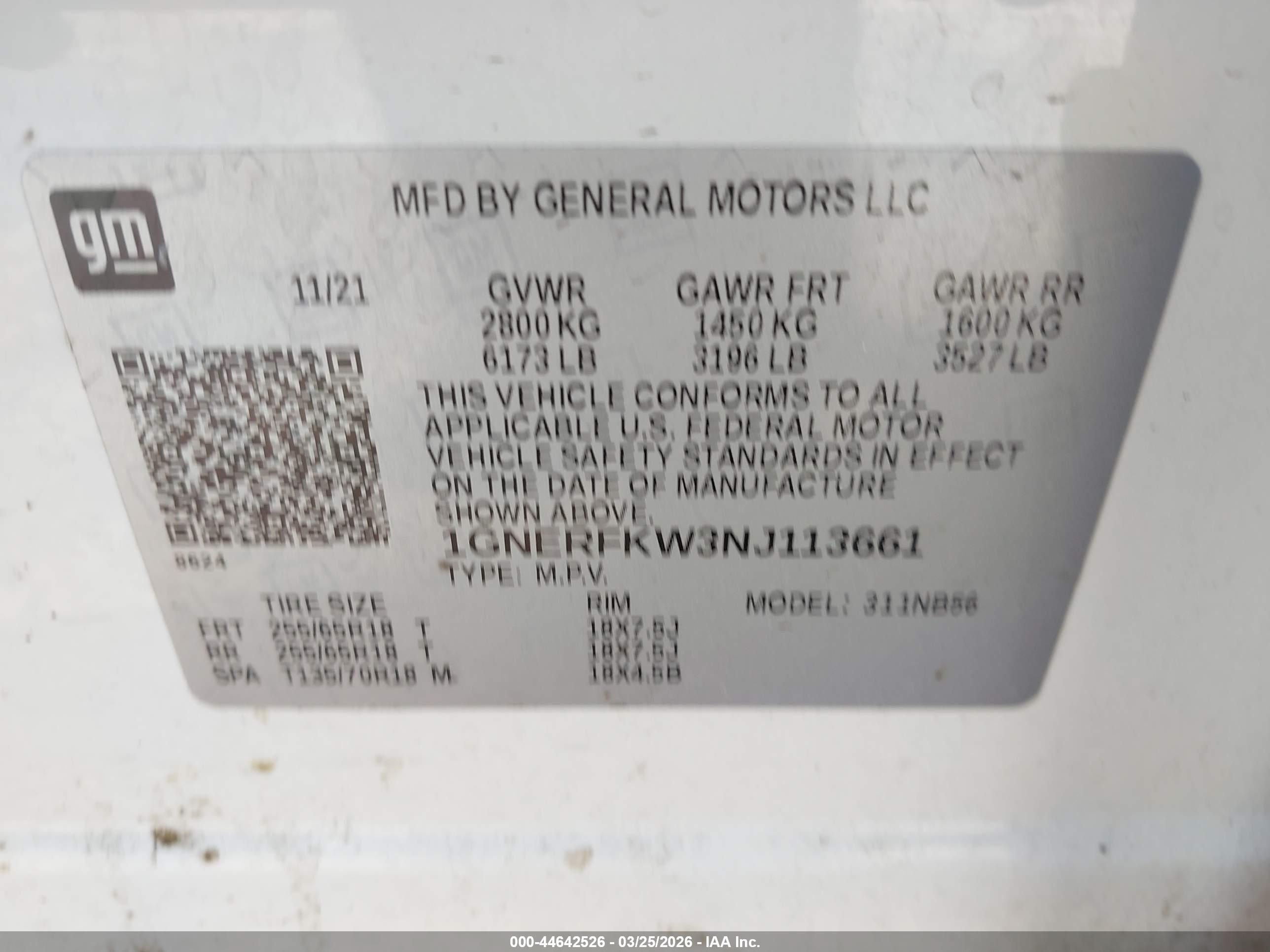 CHEVROLET TRAVERSE image 9