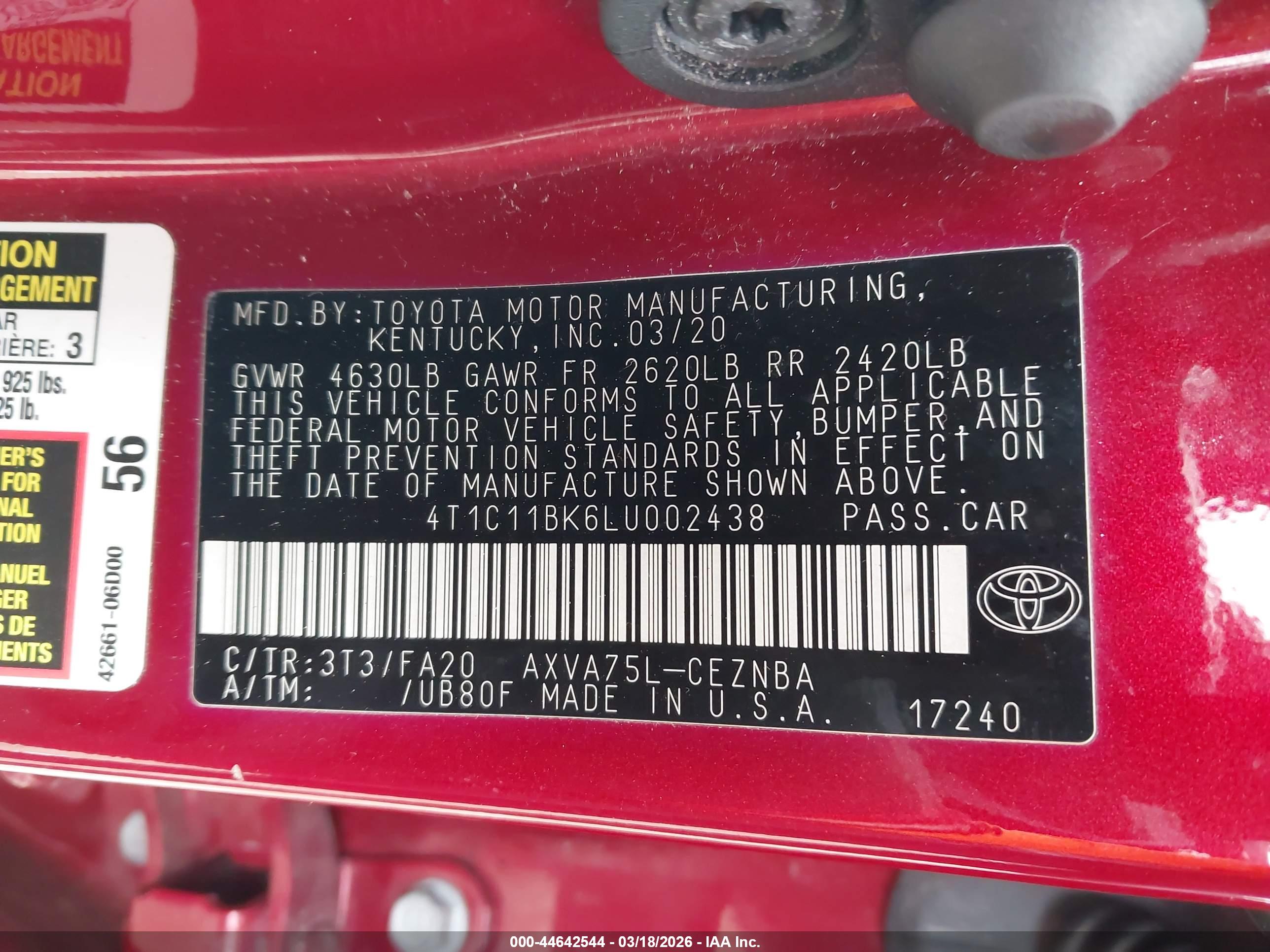 TOYOTA CAMRY image 9