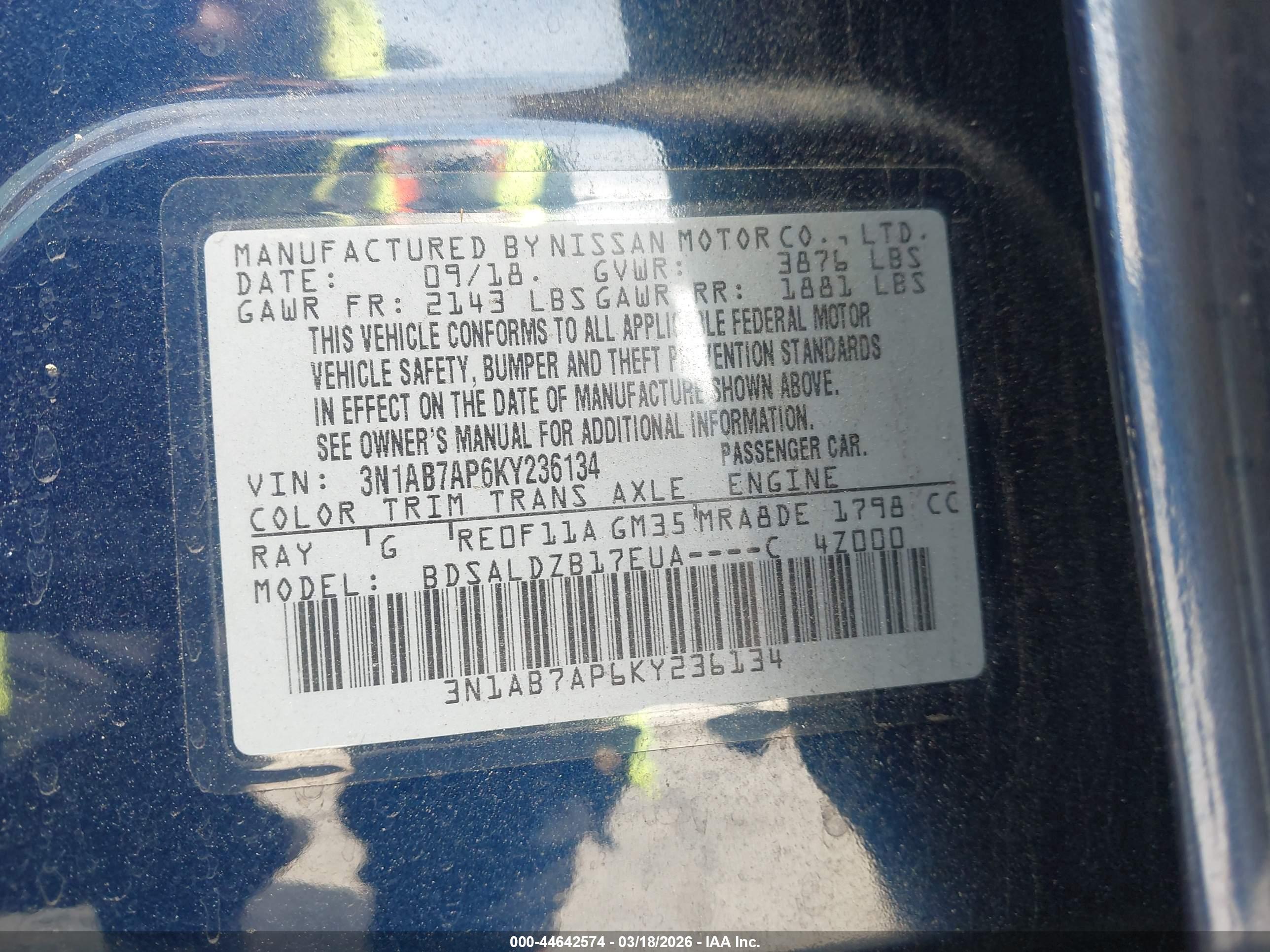 NISSAN SENTRA image 9
