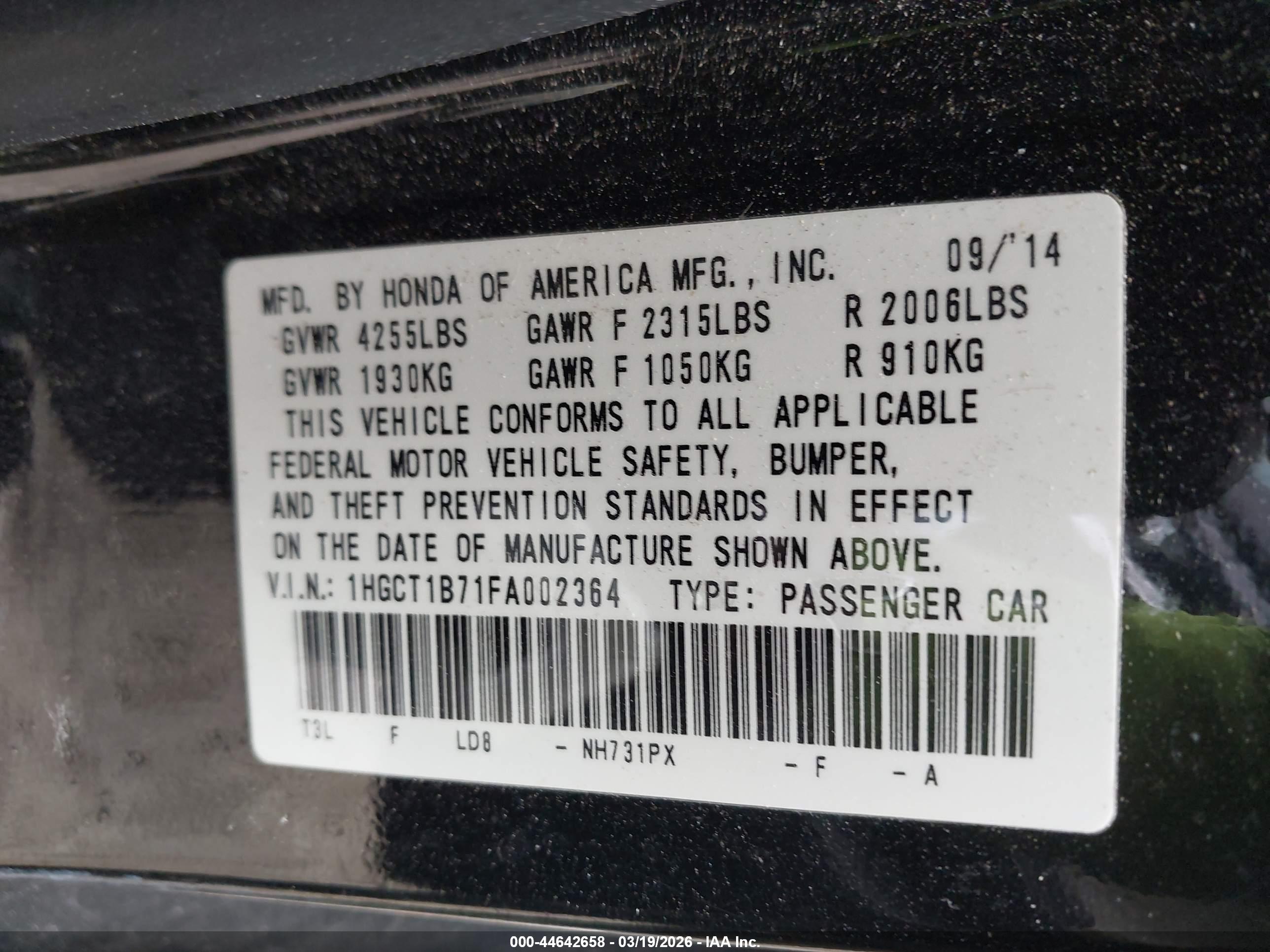 HONDA ACCORD image 9