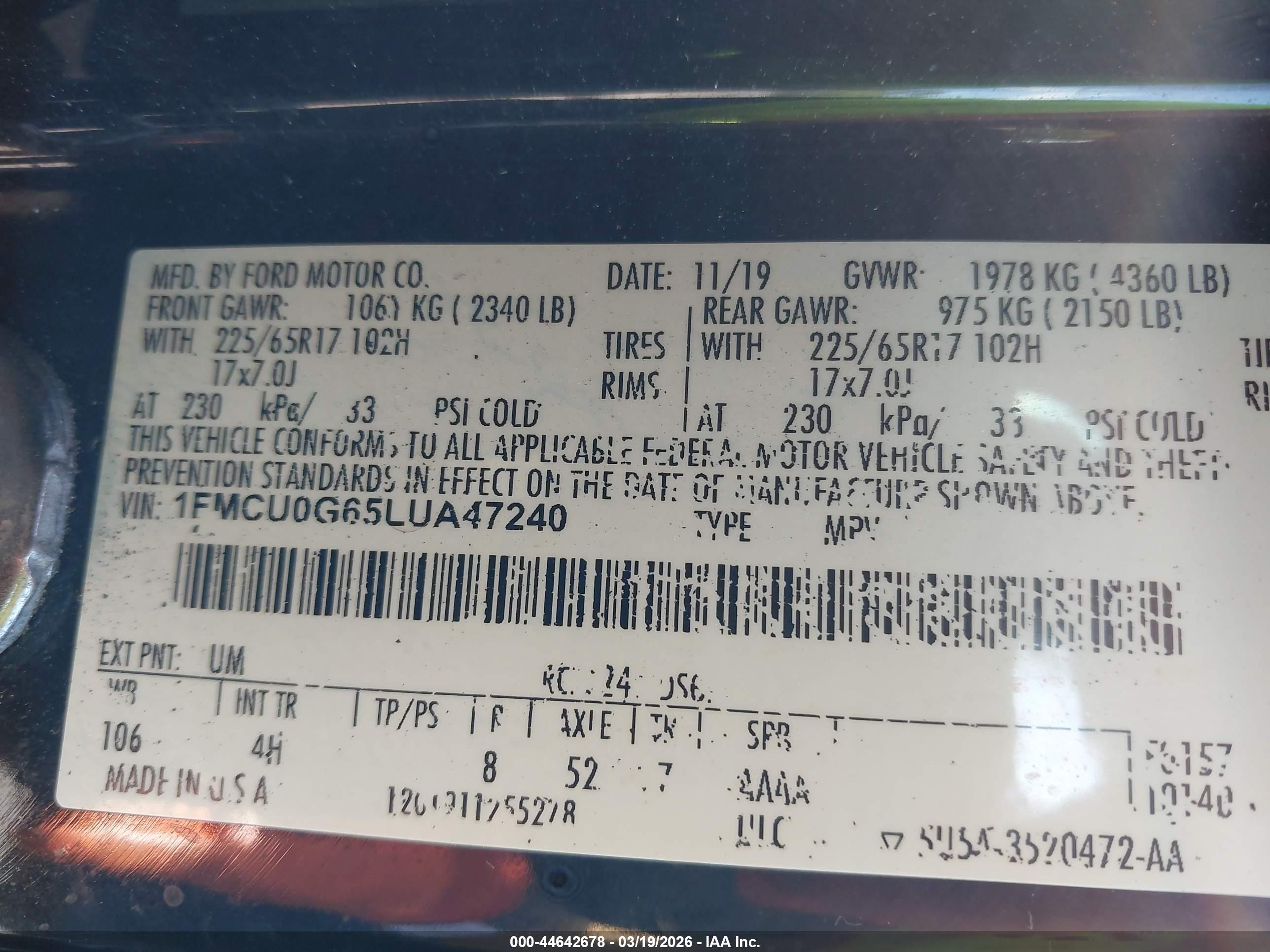 FORD ESCAPE image 9