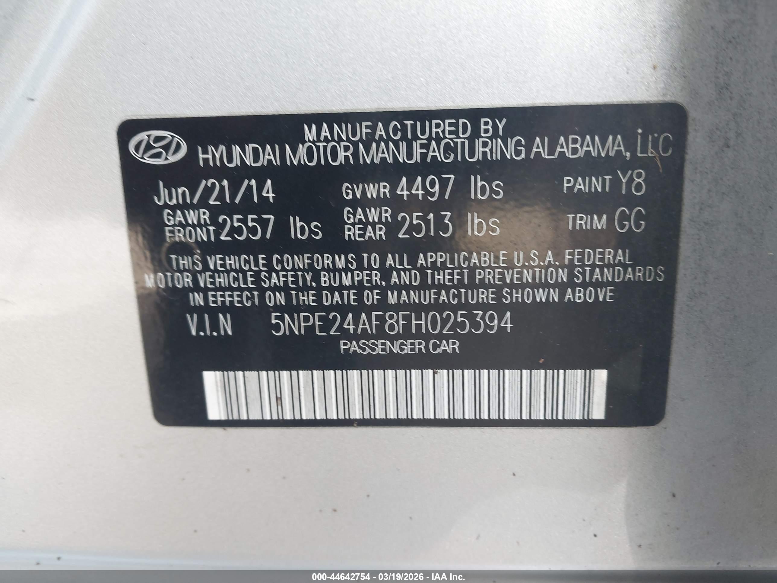 HYUNDAI SONATA image 9