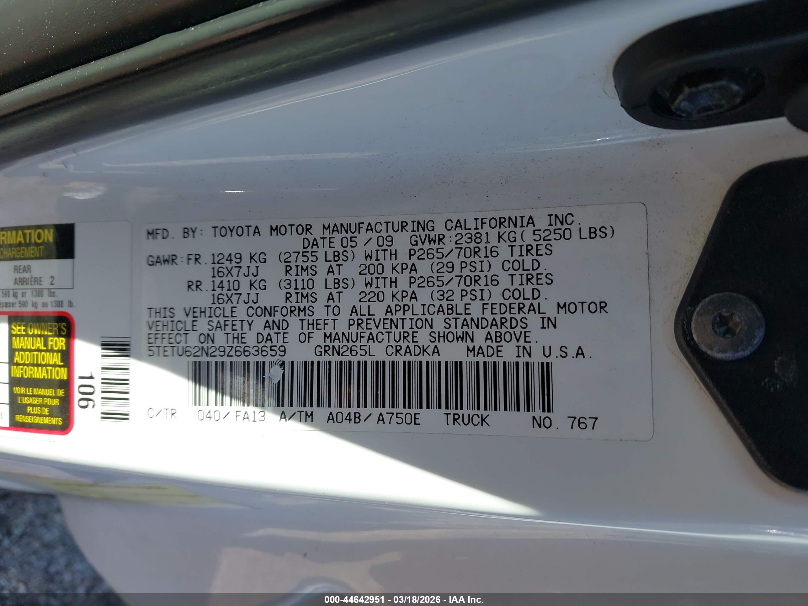 TOYOTA TACOMA image 9