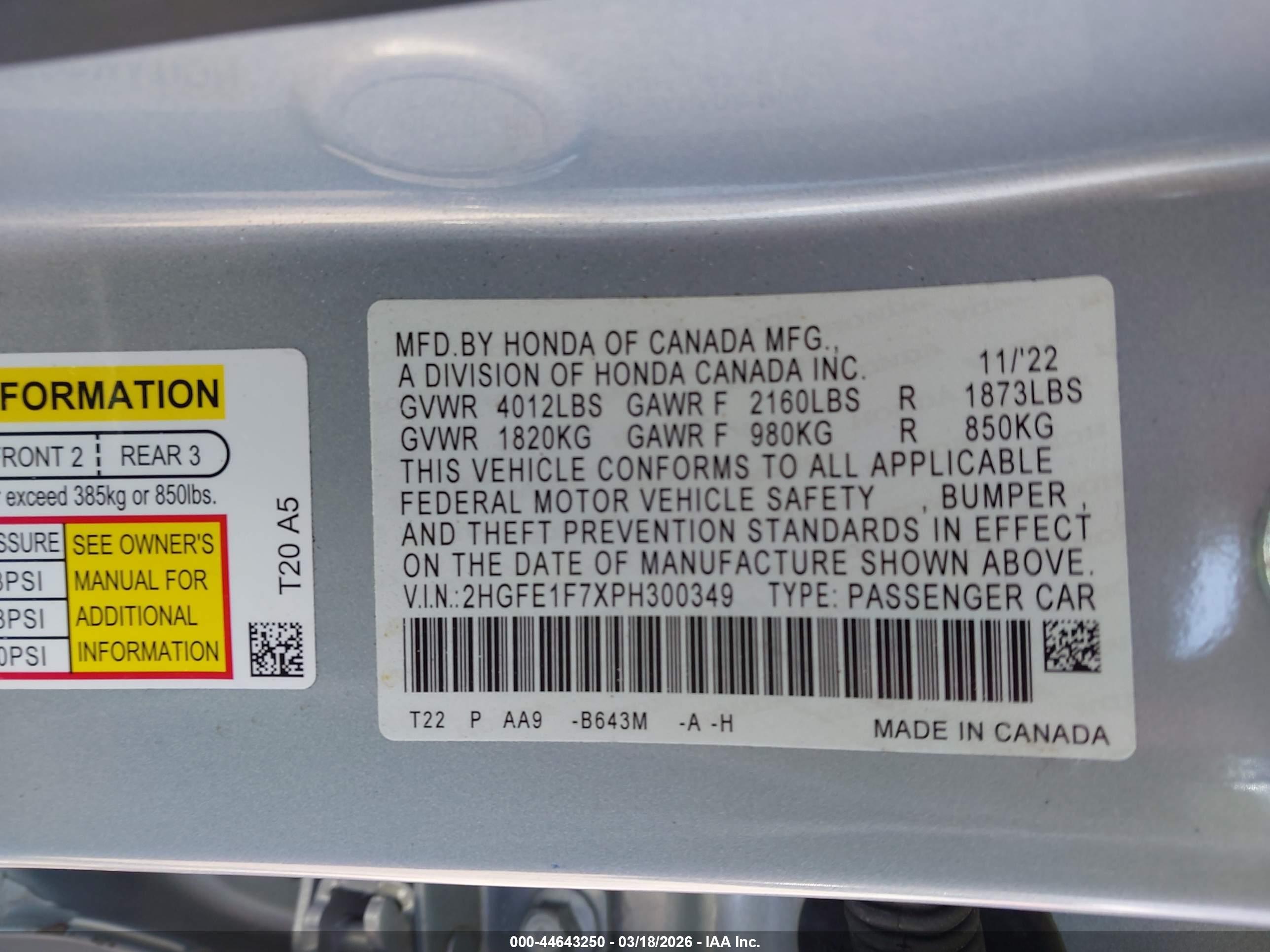 HONDA CIVIC image 9