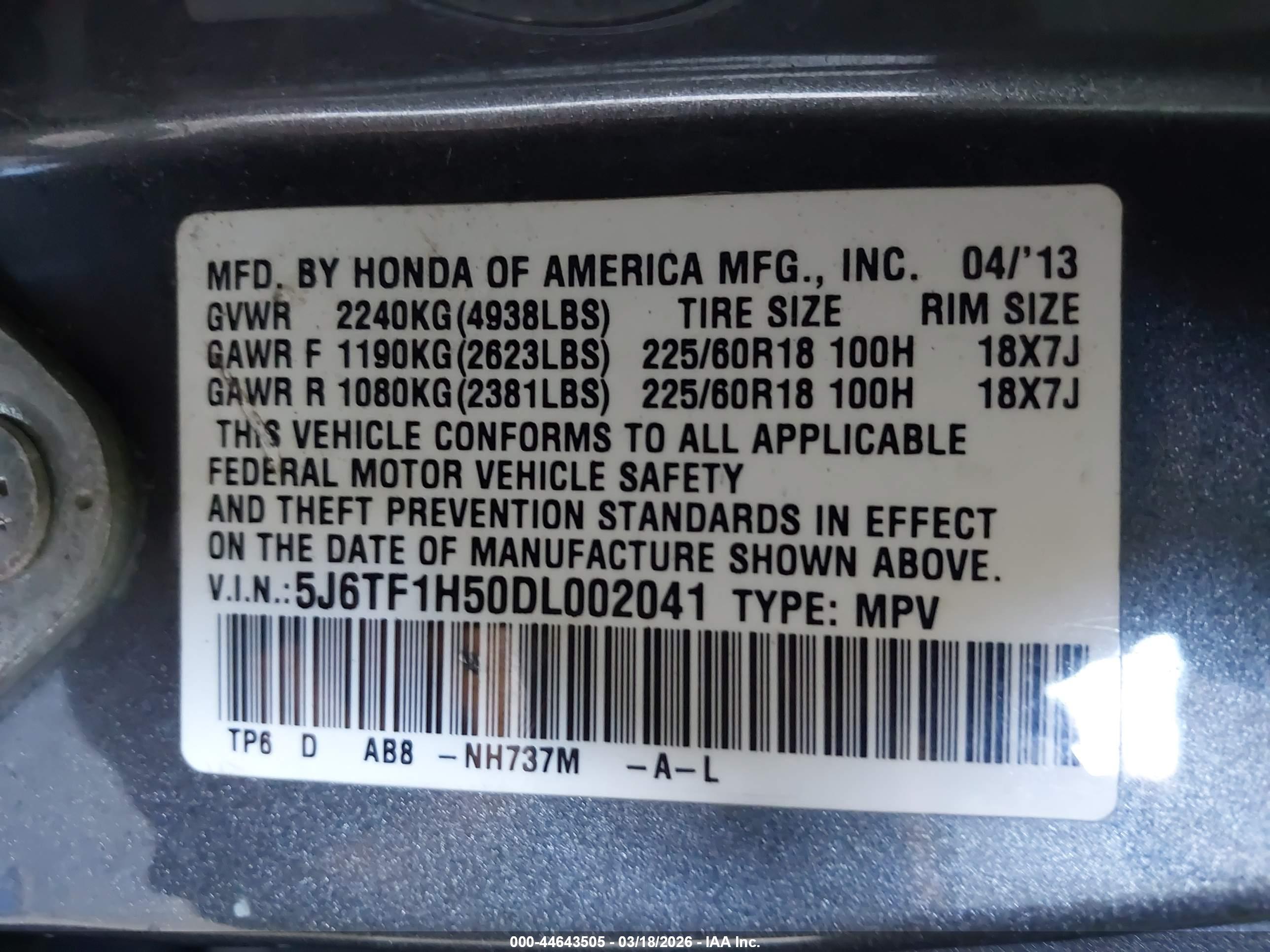 HONDA CROSSTOUR image 9