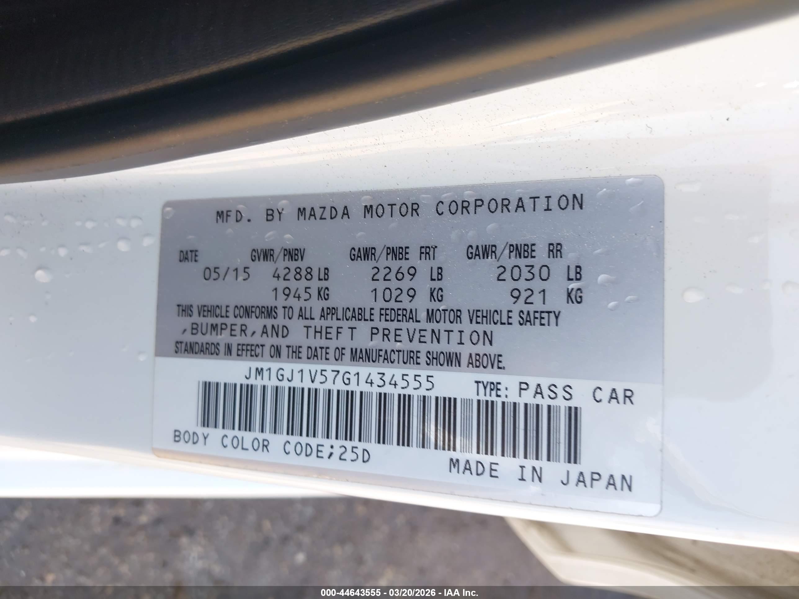 MAZDA MAZDA6 image 9