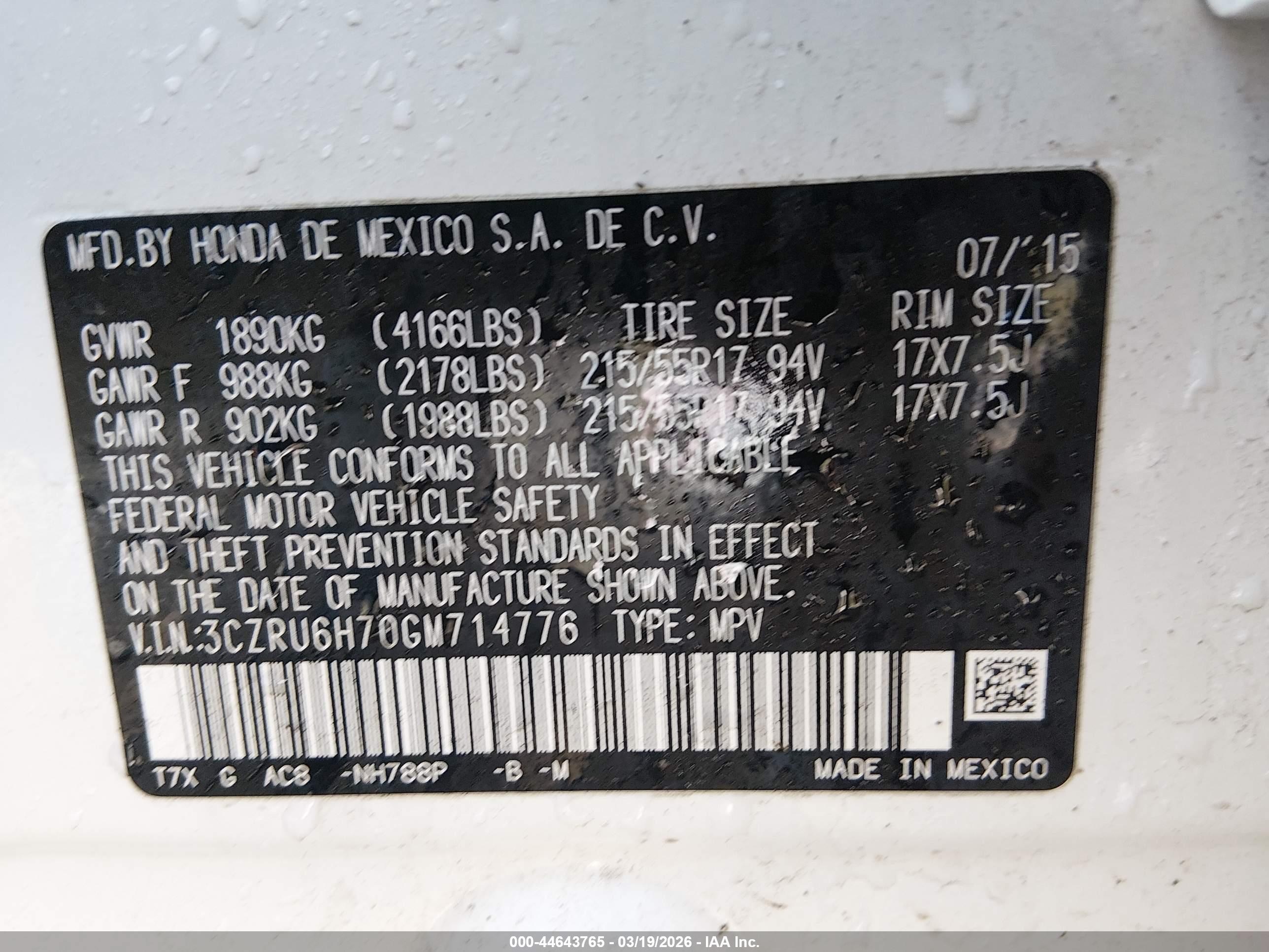 HONDA HR-V image 9